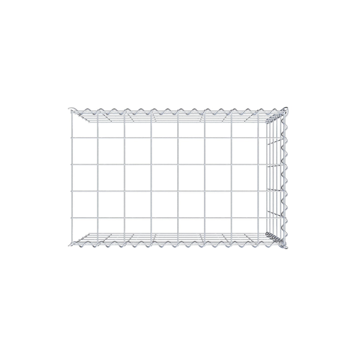 Fourche rapportée type 4 80 cm x 50 cm x 50 cm (L x H x P), mailles 10 cm x 10 cm, spirale