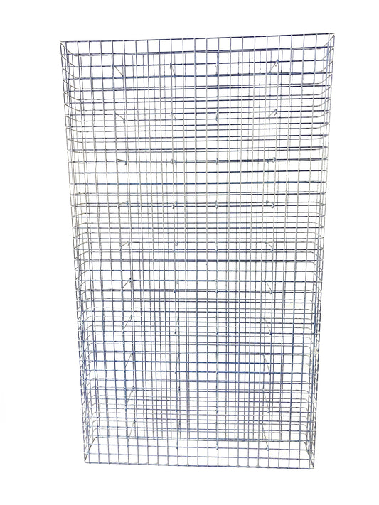 Gabione feuerverzinkt 117 cm x 200 cm x 22 cm, Maschenweite 5 cm x 5 cm, fertig geschweißt