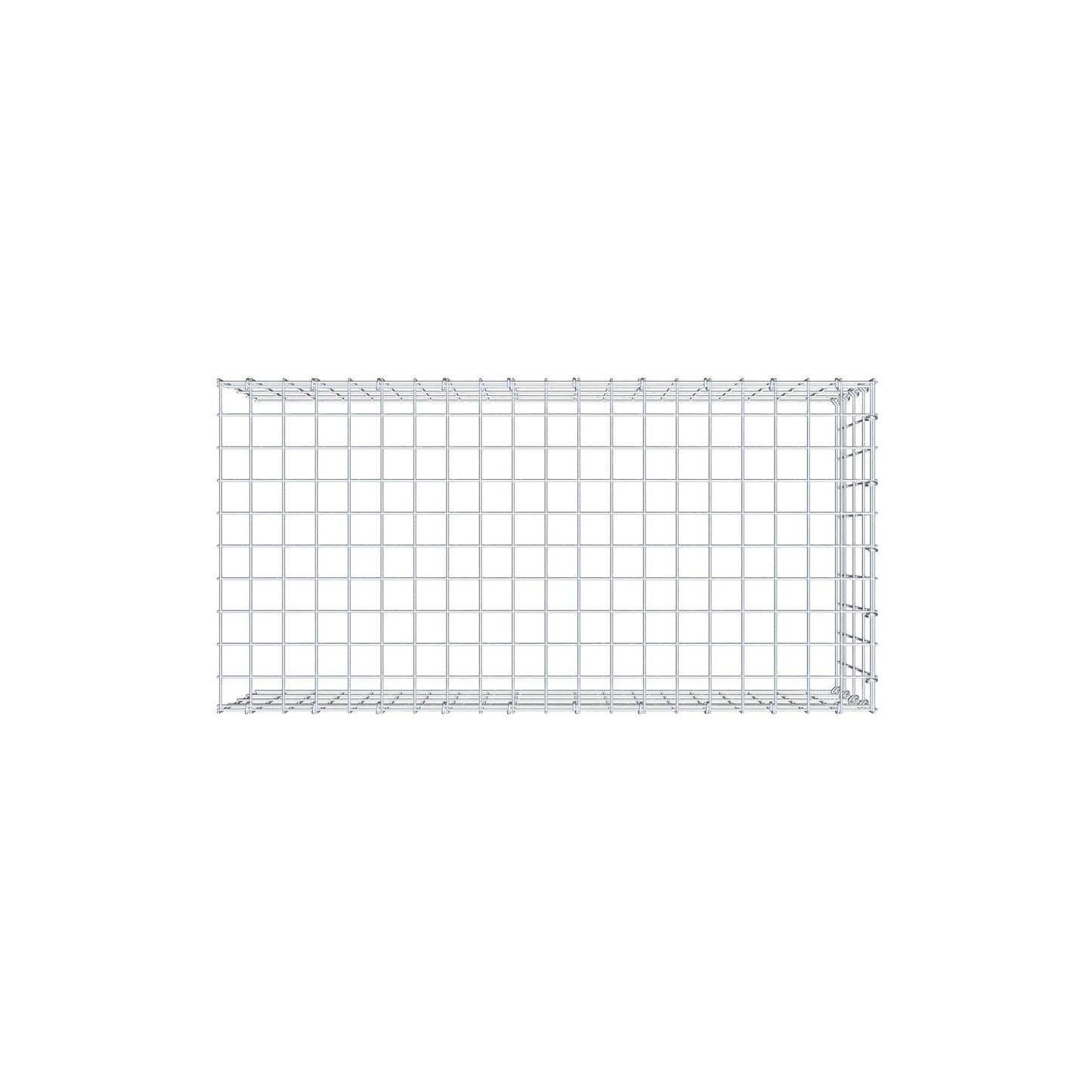 Fourche rapportée type 4 100 cm x 40 cm x 50 cm (L x H x P), mailles 5 cm x 10 cm, anneau C