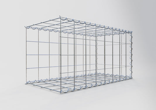 Anbaugabione Typ 2 80 cm x 40 cm x 40 cm (L x H x T), Maschenweite 10 cm x 10 cm, Spirale