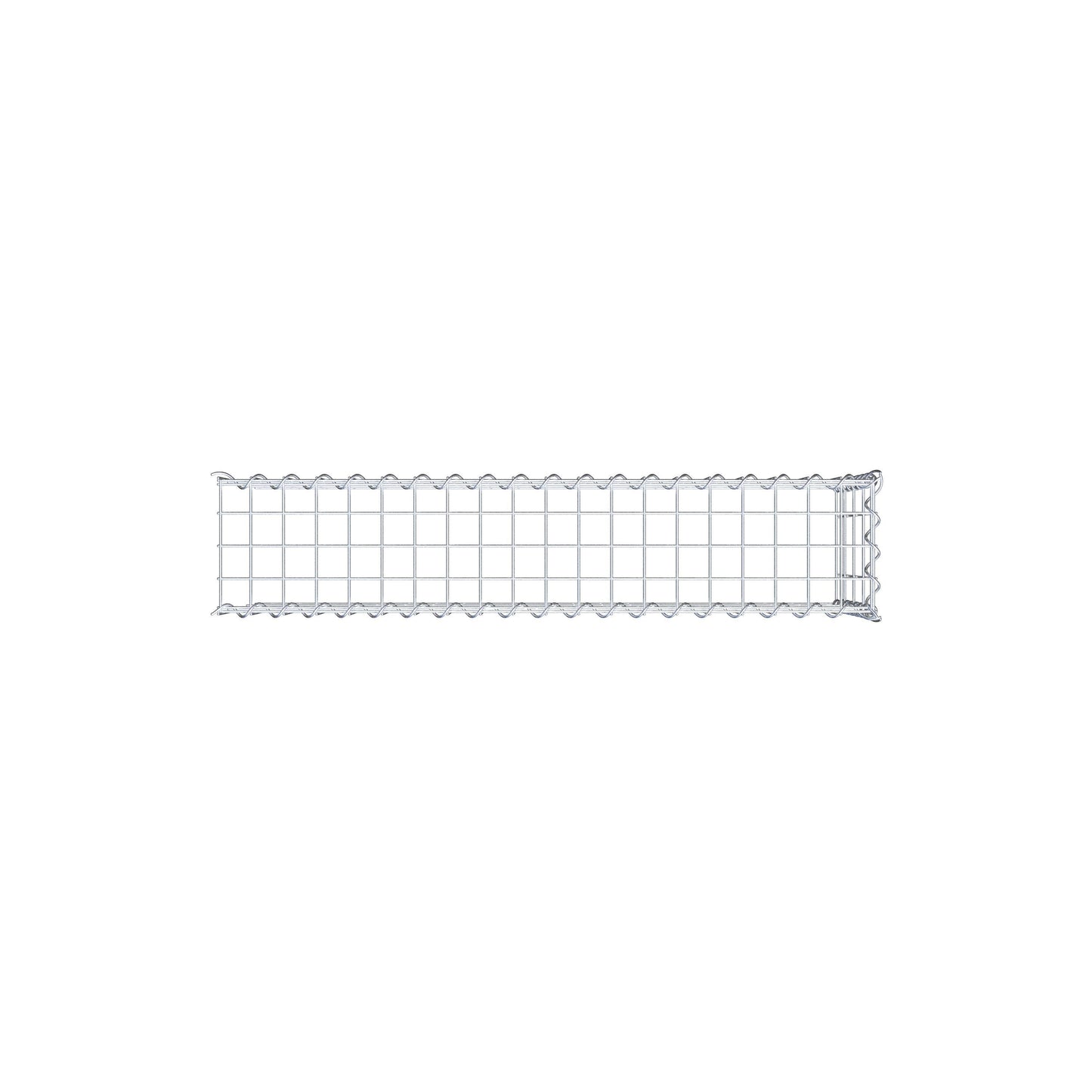 Gabião tipo 4 100 cm x 40 cm x 20 cm (C x A x P), malhagem 5 cm x 10 cm, espiral