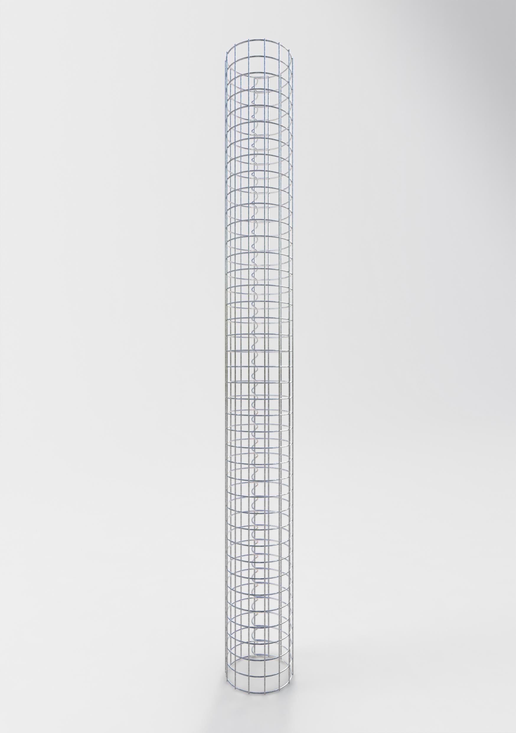 Gabionensäule rund 22 cm Durchmesser, 200 cm Höhe, Maschenweite 5 cm x 5 cm