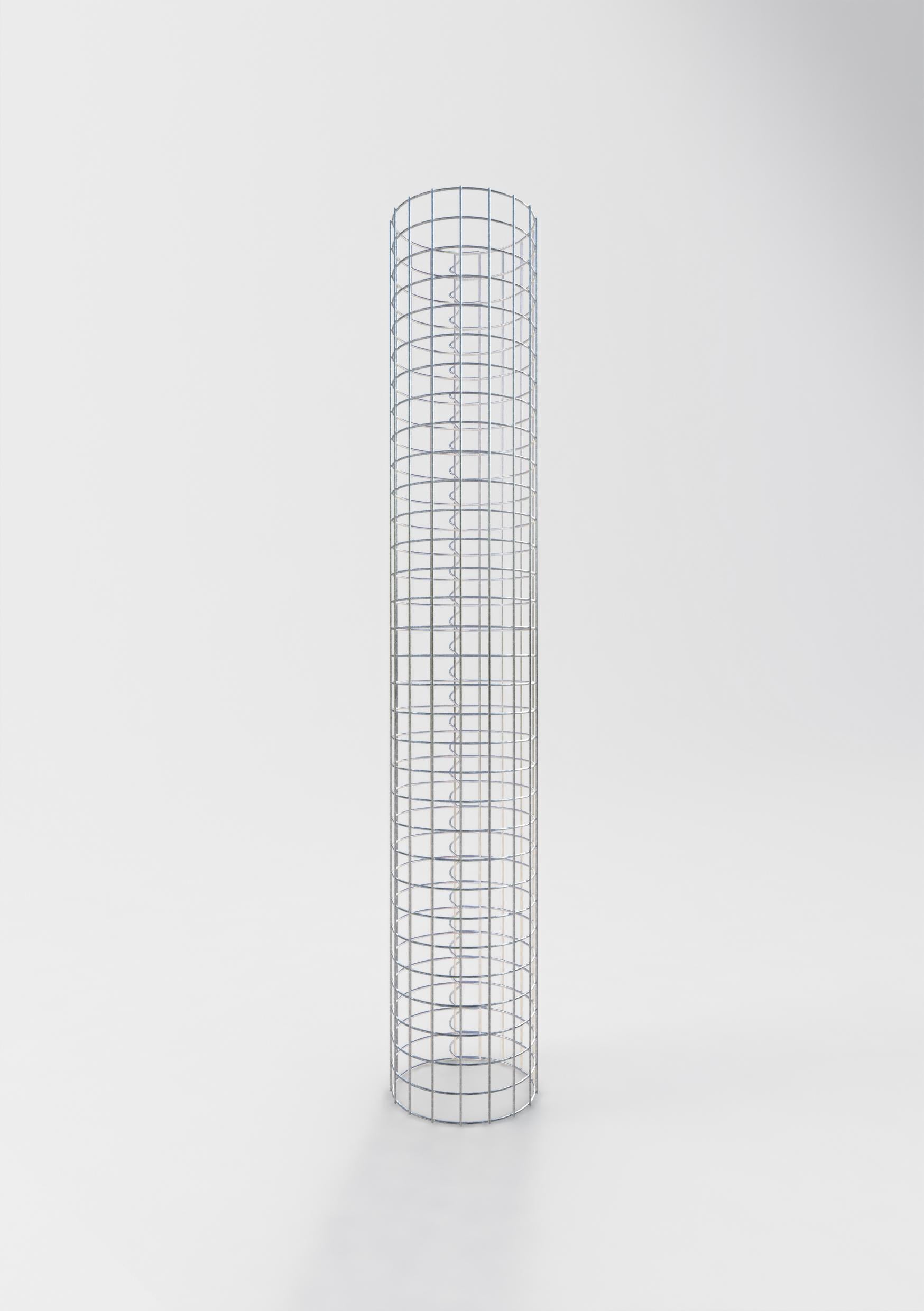 Gabionensäule rund 27 cm Durchmesser, 160 cm Höhe, Maschenweite 5 cm x 5 cm