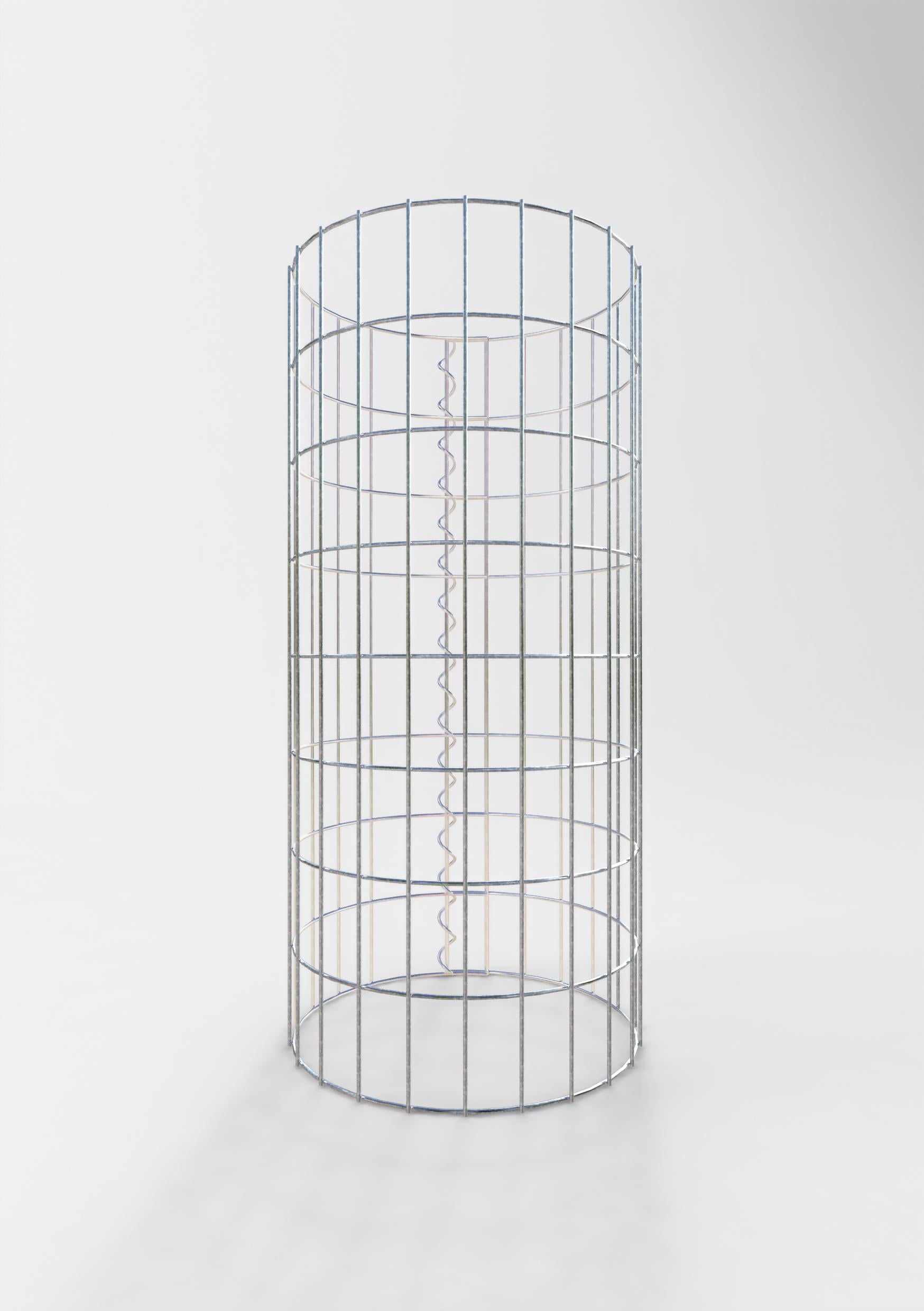 Gabionensäule rund 37 cm Durchmesser, 80 cm Höhe, Maschenweite 5 cm x 10 cm