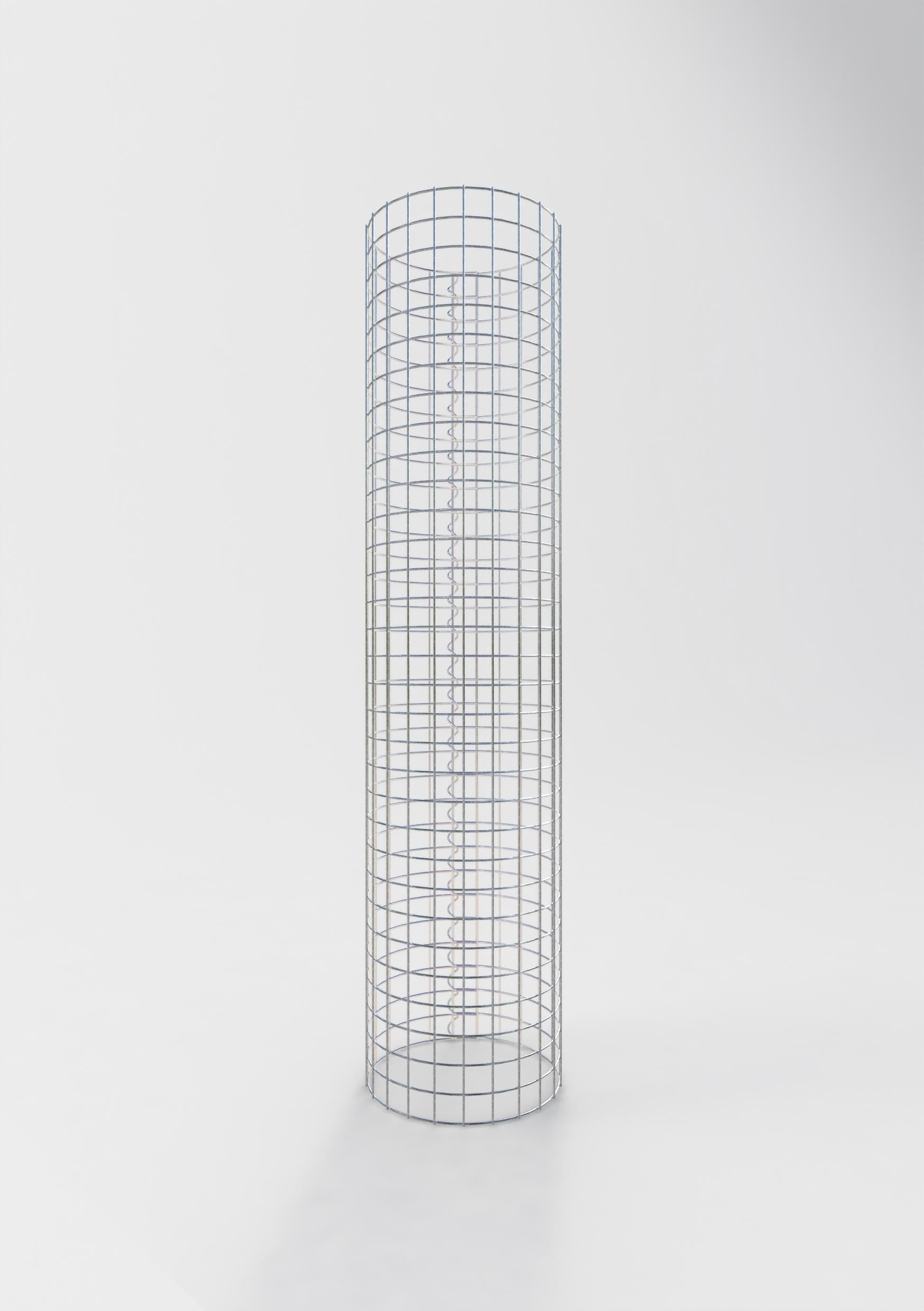 Gabionensäule rund 37 cm Durchmesser, 160 cm Höhe, Maschenweite 5 cm x 5 cm