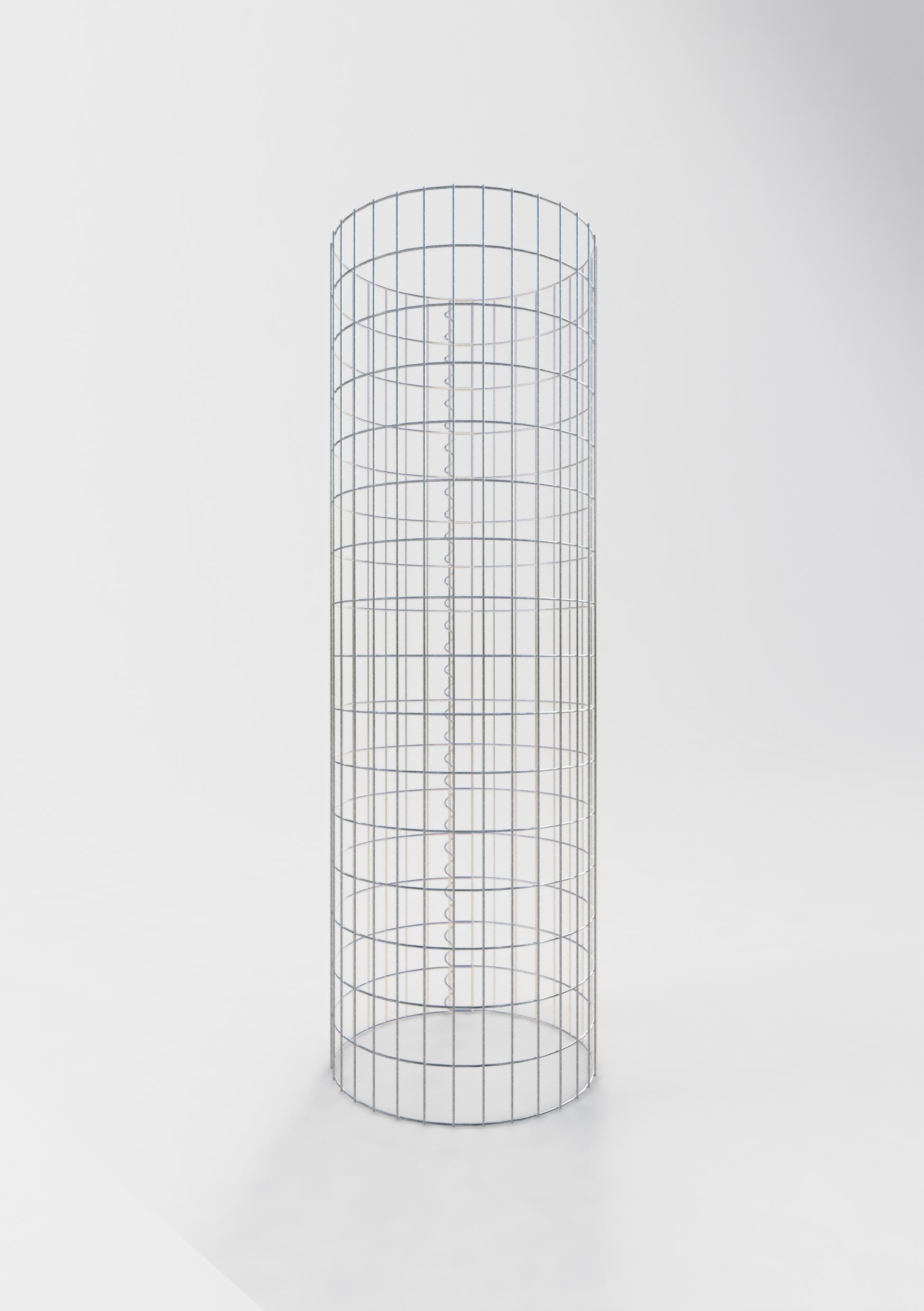Gabionensäule rund 52 cm Durchmesser, 160 cm Höhe, Maschenweite 5 cm x 10 cm