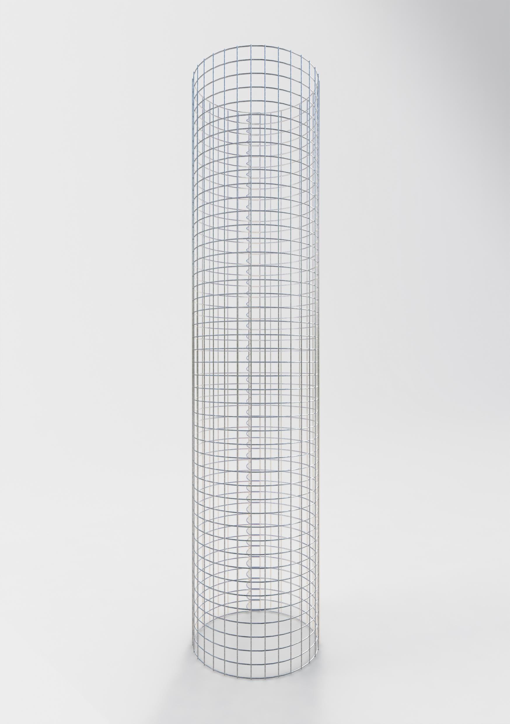 Gabionensäule rund 52 cm Durchmesser, 230 cm Höhe, Maschenweite 5 cm x 5 cm