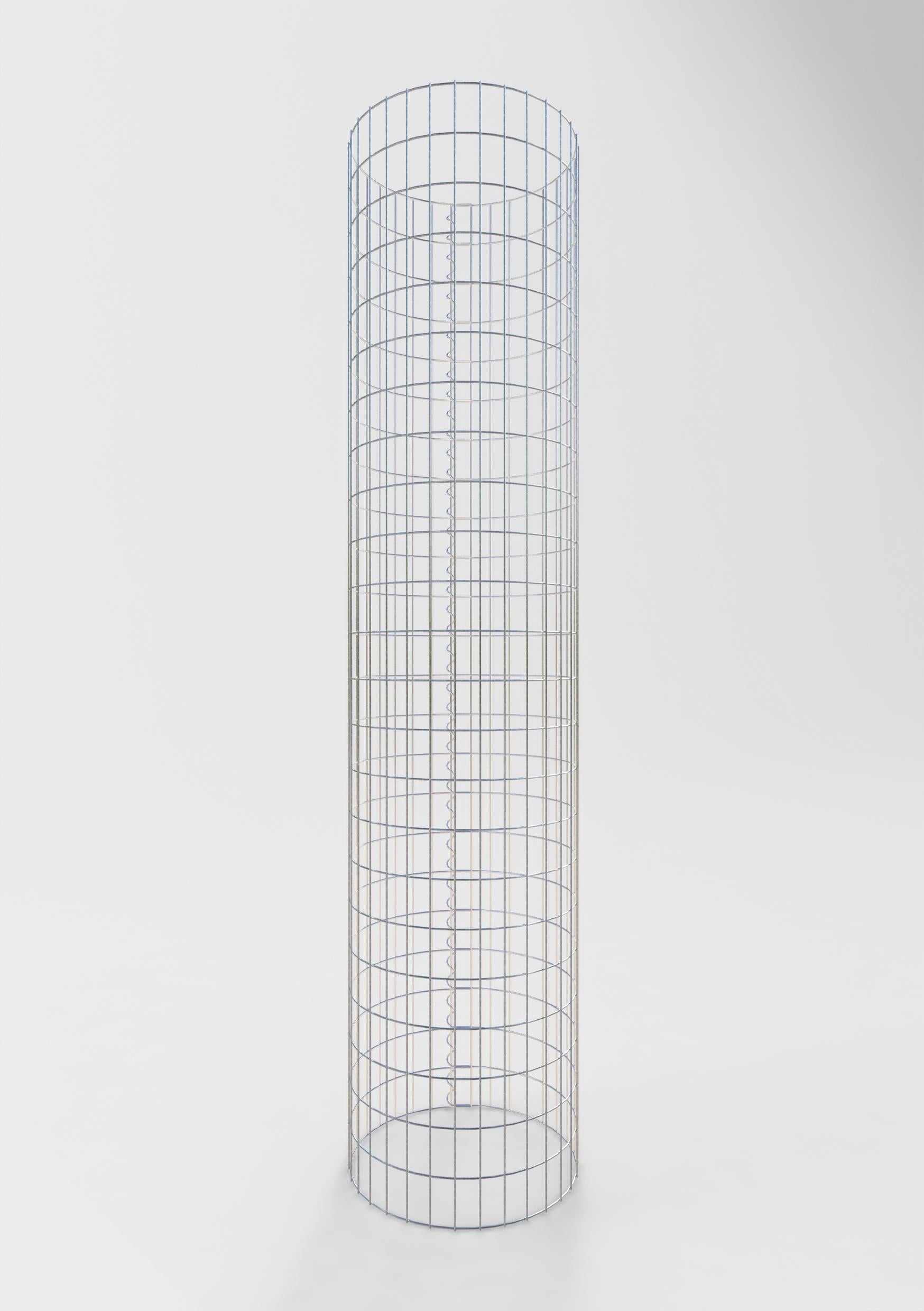 Gabionensäule rund 52 cm Durchmesser, 230 cm Höhe, Maschenweite 5 cm x 10 cm
