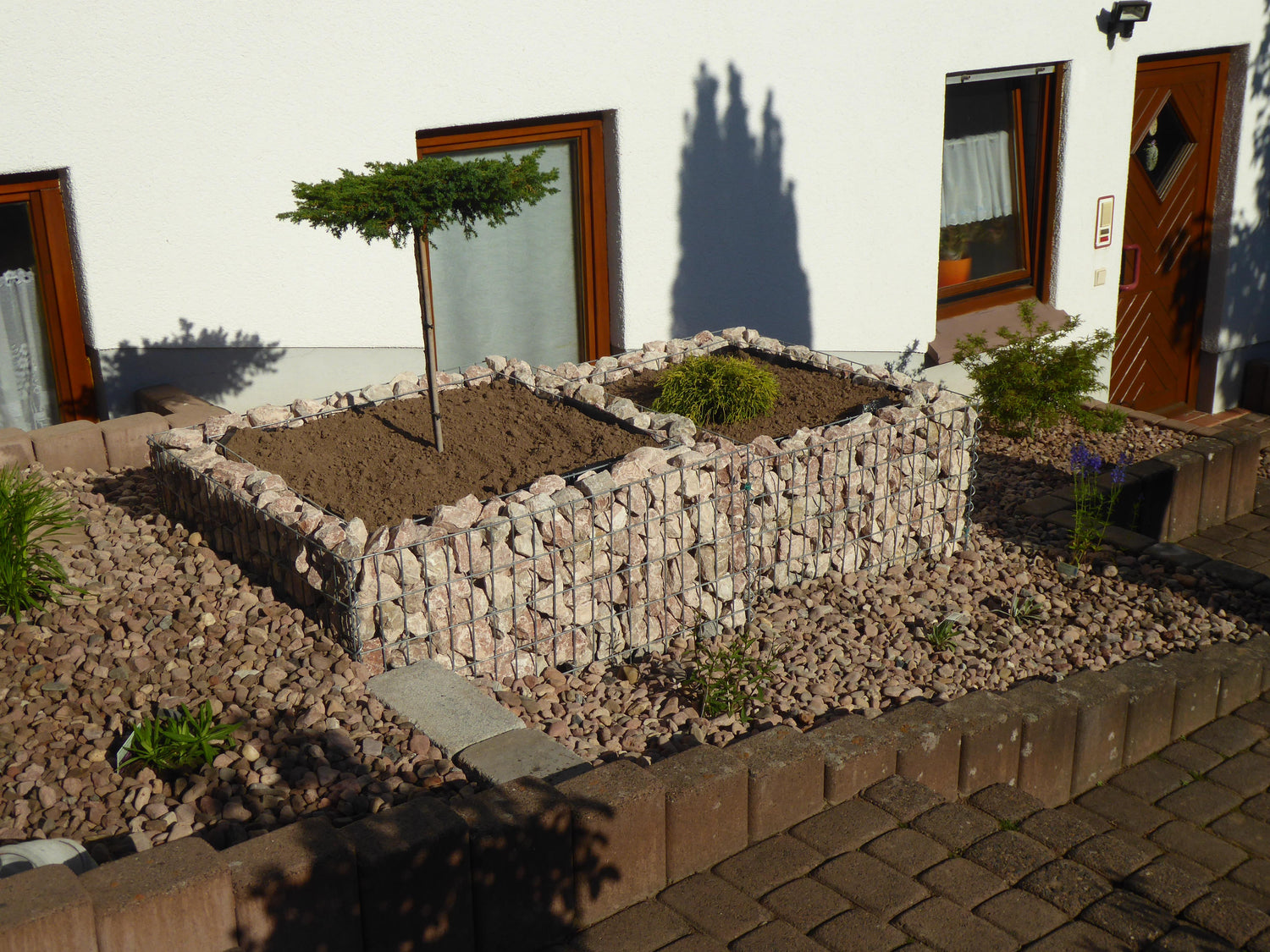 Parterre surélevé en gabions sur mesure