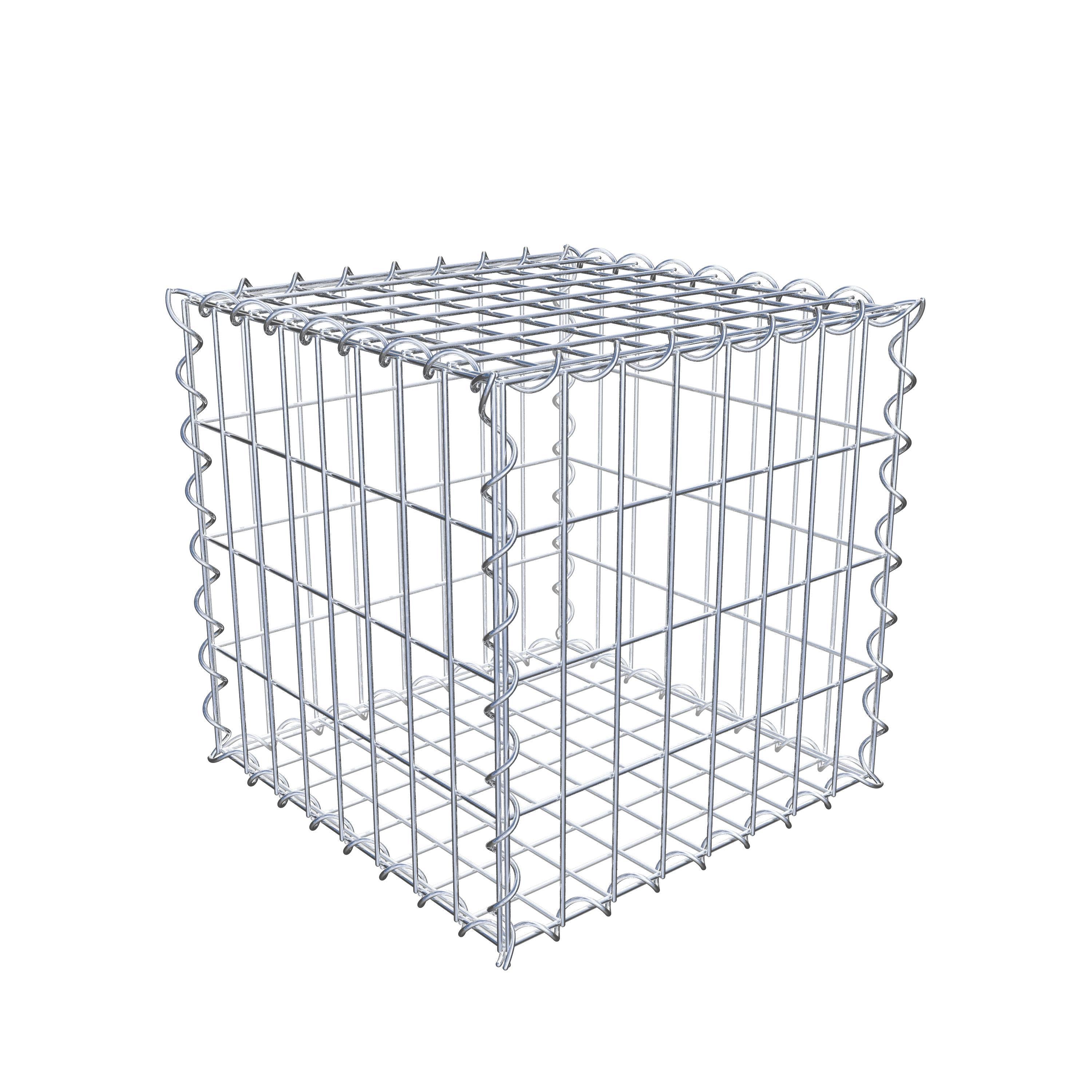 Gabion 40 cm x 40 cm x 40 cm (L x H x P), maille 5 cm x 10 cm, spirale