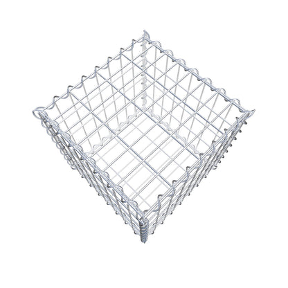 Gabione 40 cm x 40 cm x 40 cm (L x H x T), Maschenweite 5 cm x 10 cm, Spirale
