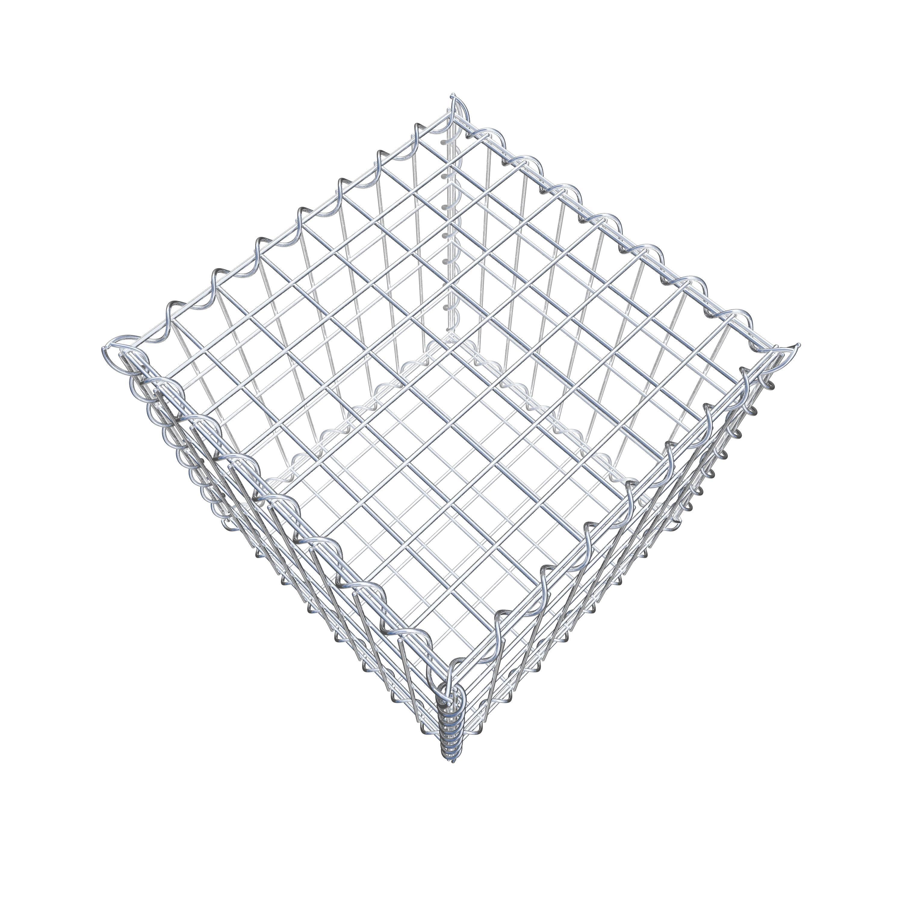 Gabion 40 cm x 40 cm x 40 cm (L x H x P), maille 5 cm x 10 cm, spirale