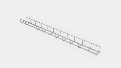 Kabelkanal Höhe 110 cm, Tiefe 5 cm, Maschenweite 5 x 10 cm