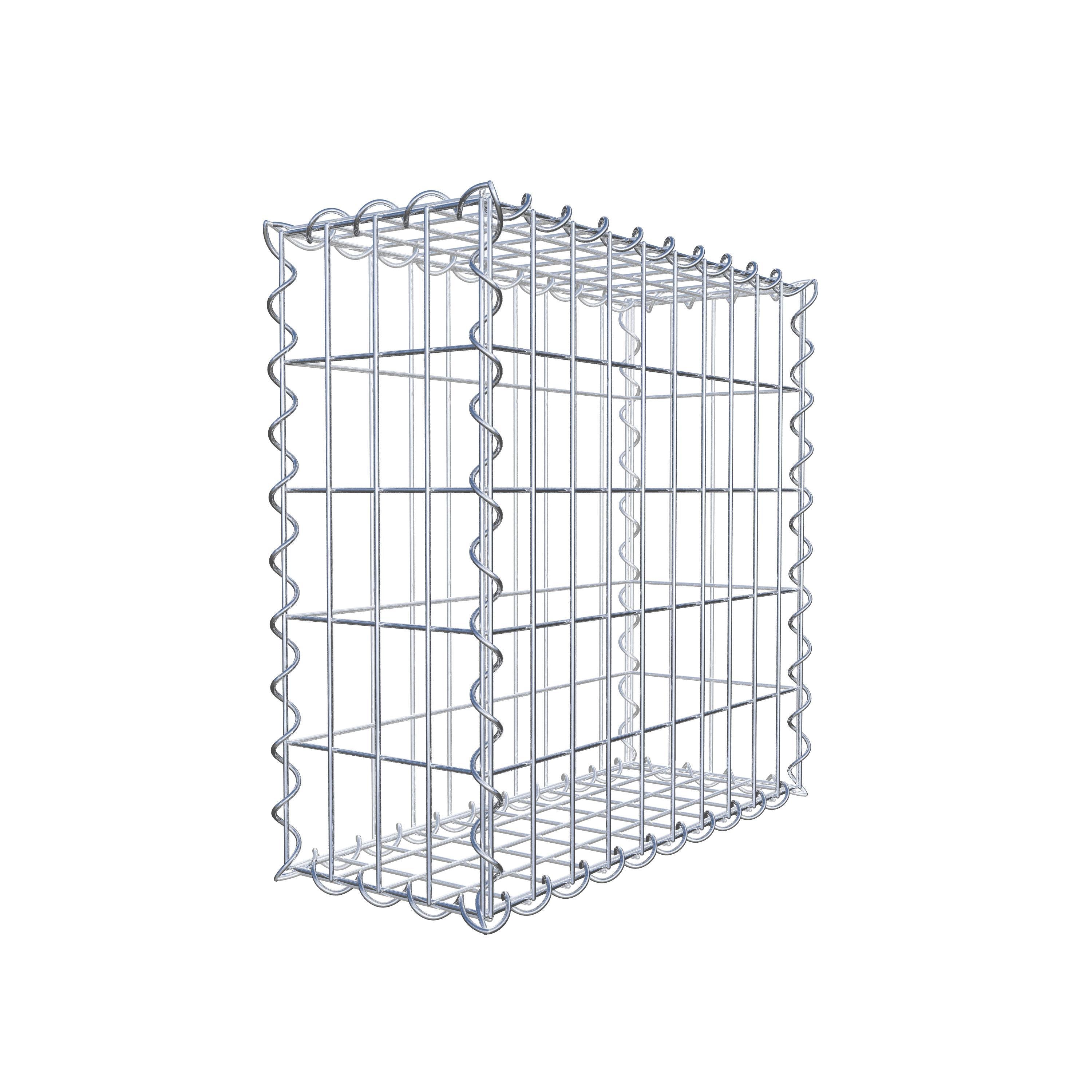 Gabion 50 cm x 50 cm x 20 cm (L x H x P), maille 5 cm x 10 cm, spirale