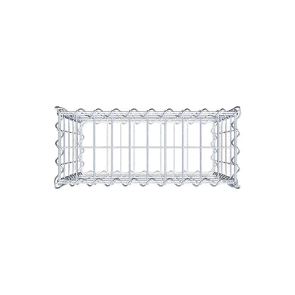Gabion 50 cm x 50 cm x 20 cm (L x H x D), maskstorlek 5 cm x 10 cm, spiral