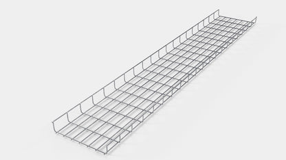 Chemin de câbles longueur 29 cm, profondeur 5 cm, mailles 5 x 10 cm