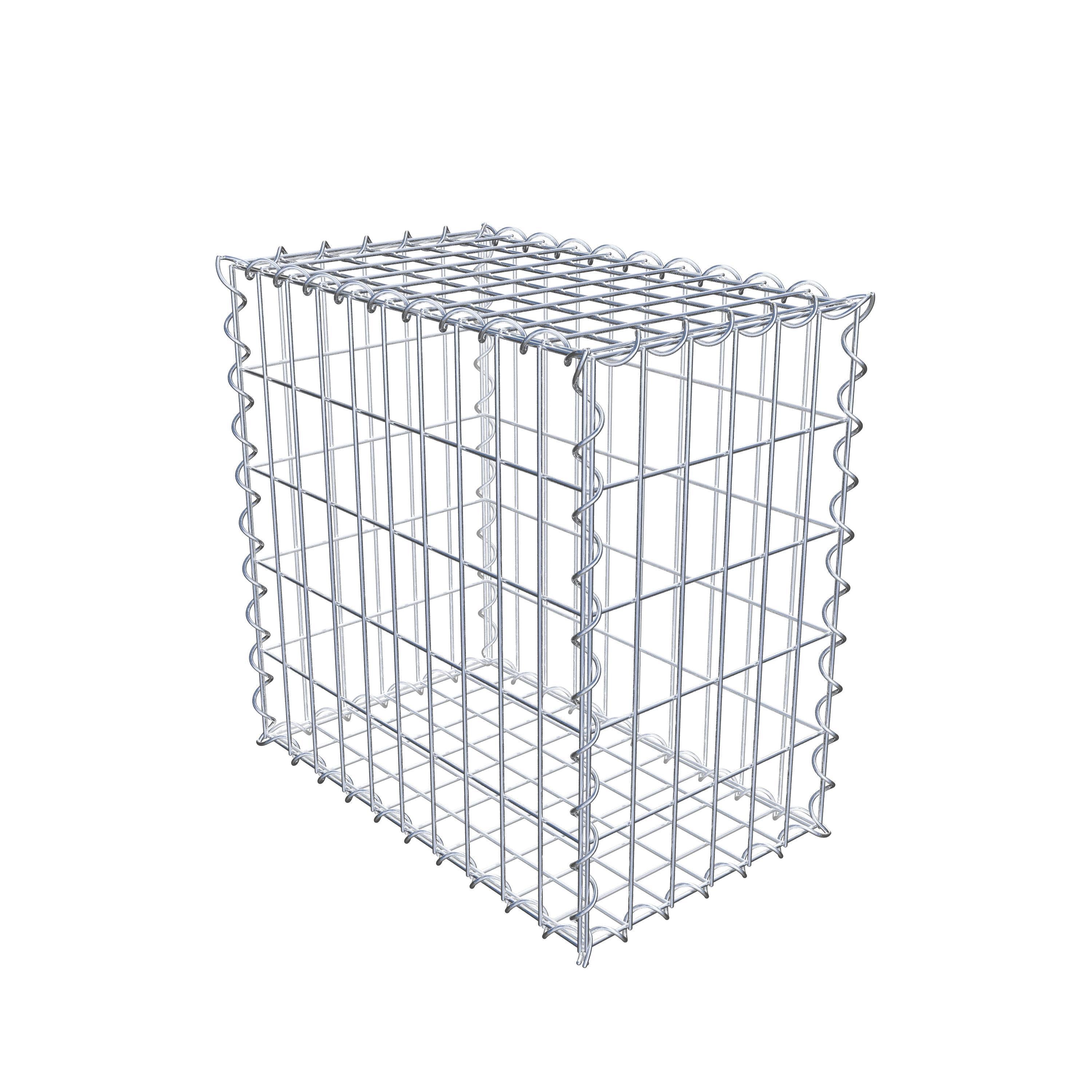 Gabion 50 cm x 50 cm x 30 cm (L x H x P), maille 5 cm x 10 cm, spirale