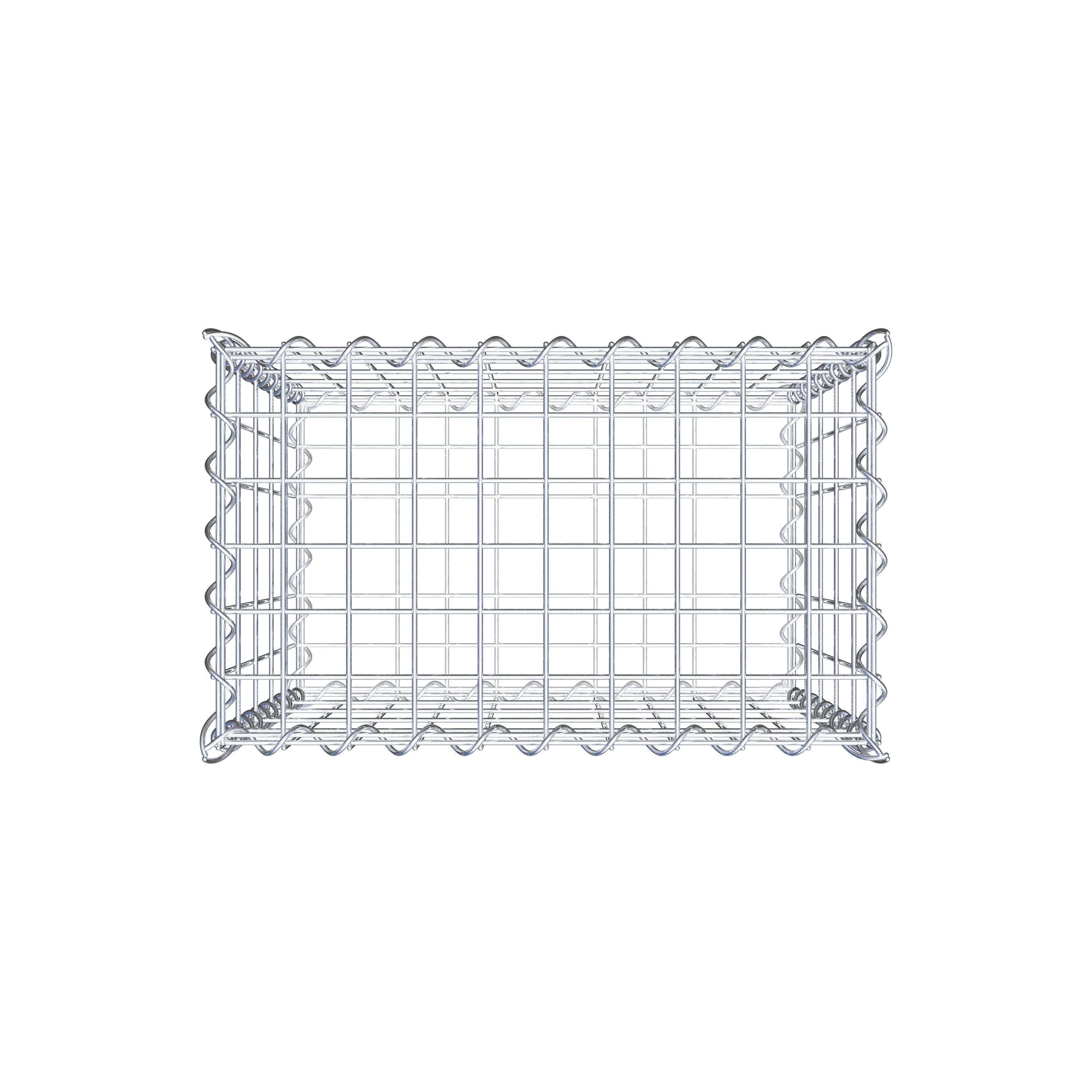 Gabion 50 cm x 50 cm x 30 cm (L x H x P), maille 5 cm x 10 cm, spirale