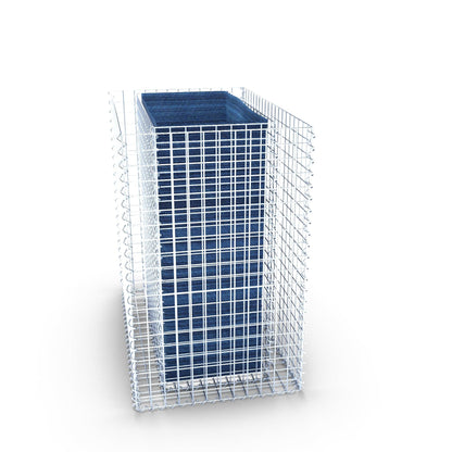 Raised bed square 100 cm x 100 cm x 60 cm (L x H x D), mesh size 5 x 5 cm, wall thickness 10 cm