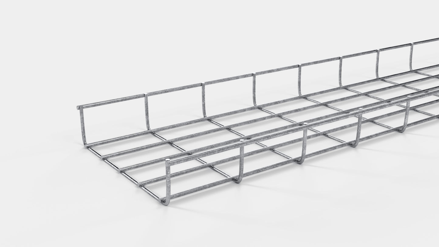 Kabelkanal Höhe 110 cm, Tiefe 5 cm, Maschenweite 5 x 10 cm