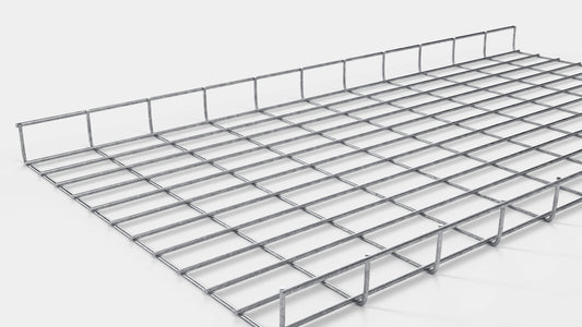 Kabelkanal höjd 110 cm, djup 5 cm, maskstorlek 5 x 10 cm