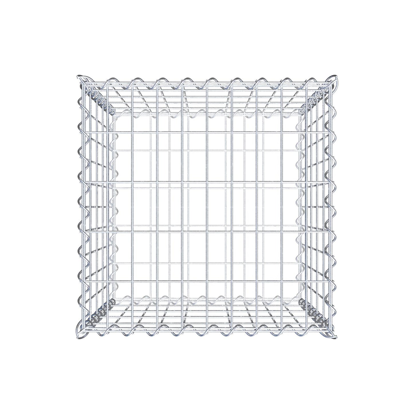 Gabion 50 cm x 50 cm x 50 cm (L x H x D), mesh size 5 cm x 10 cm, spiral