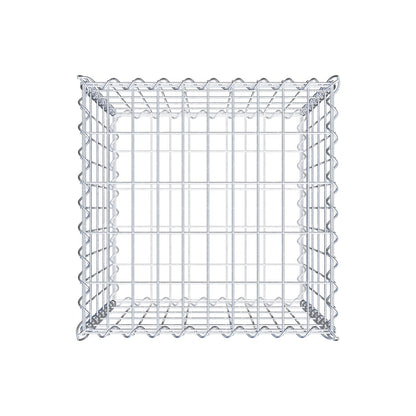Gabion 50 cm x 50 cm x 50 cm (L x H x D), mesh size 5 cm x 10 cm, spiral