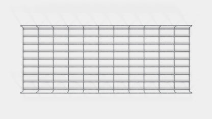Rankgitter Höhe 110 cm, Tiefe 5 cm, Maschenweite 5 x 10 cm