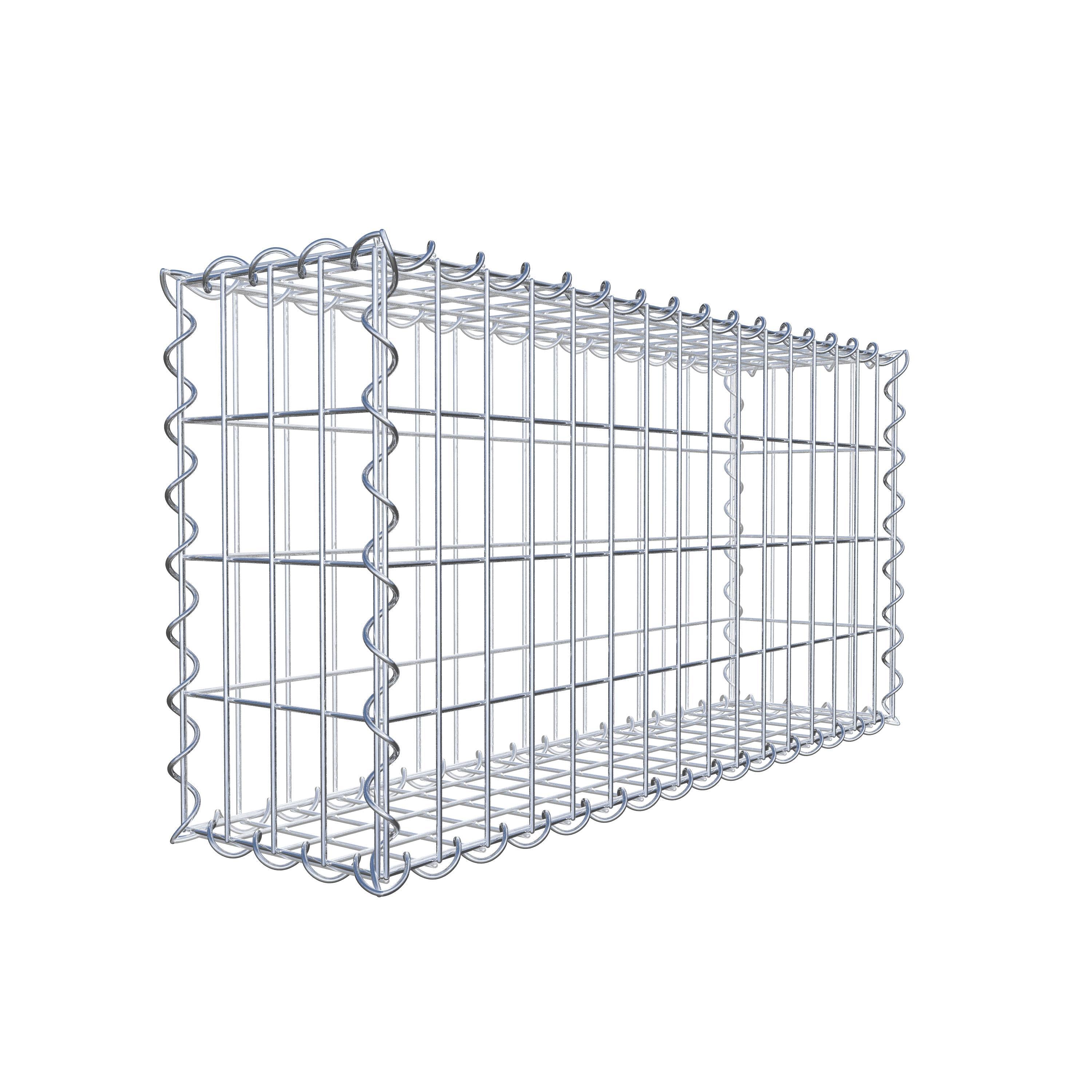 Gabion 80 cm x 40 cm x 20 cm (L x H x P), maille 5 cm x 10 cm, spirale