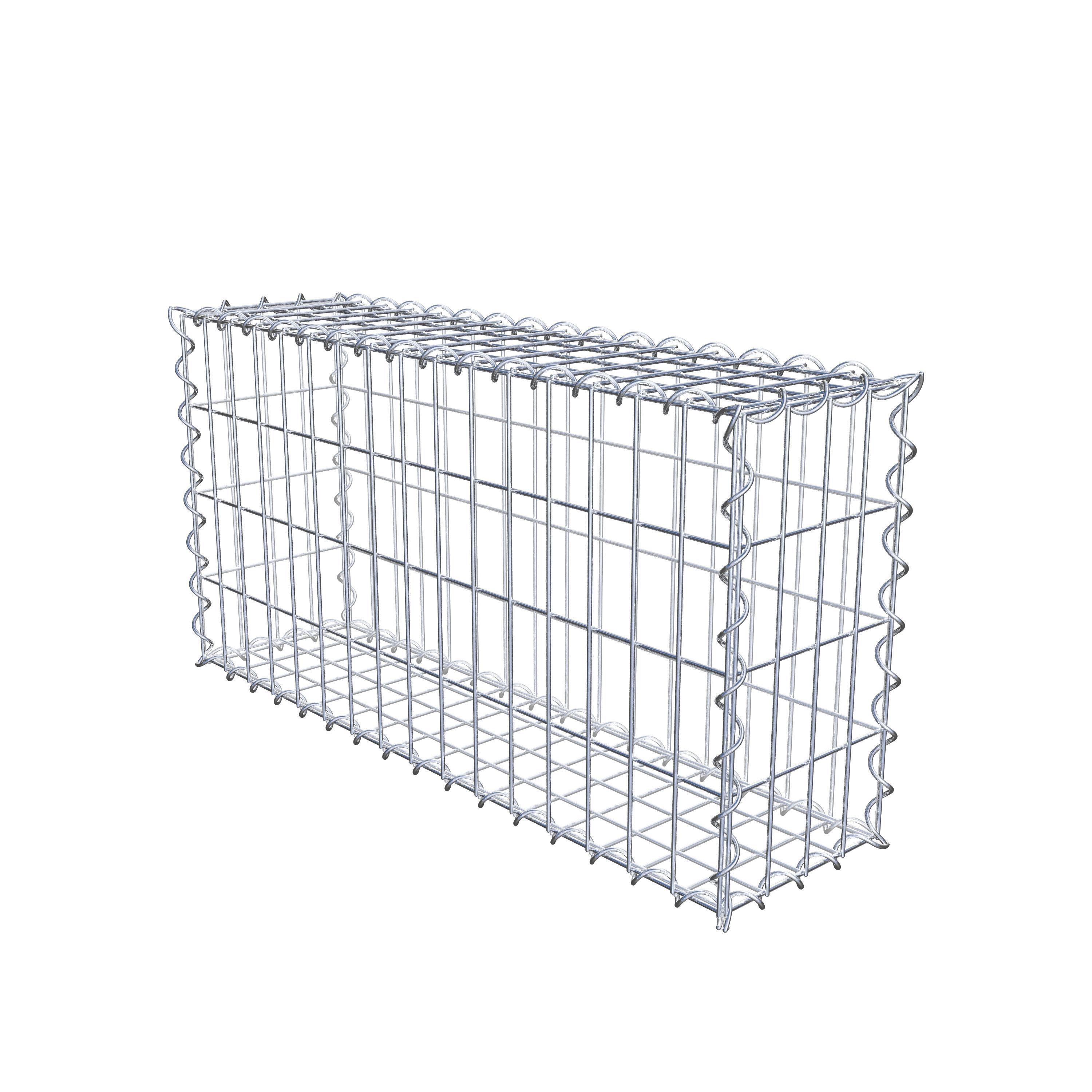 Gabion 80 cm x 40 cm x 20 cm (L x H x P), maille 5 cm x 10 cm, spirale