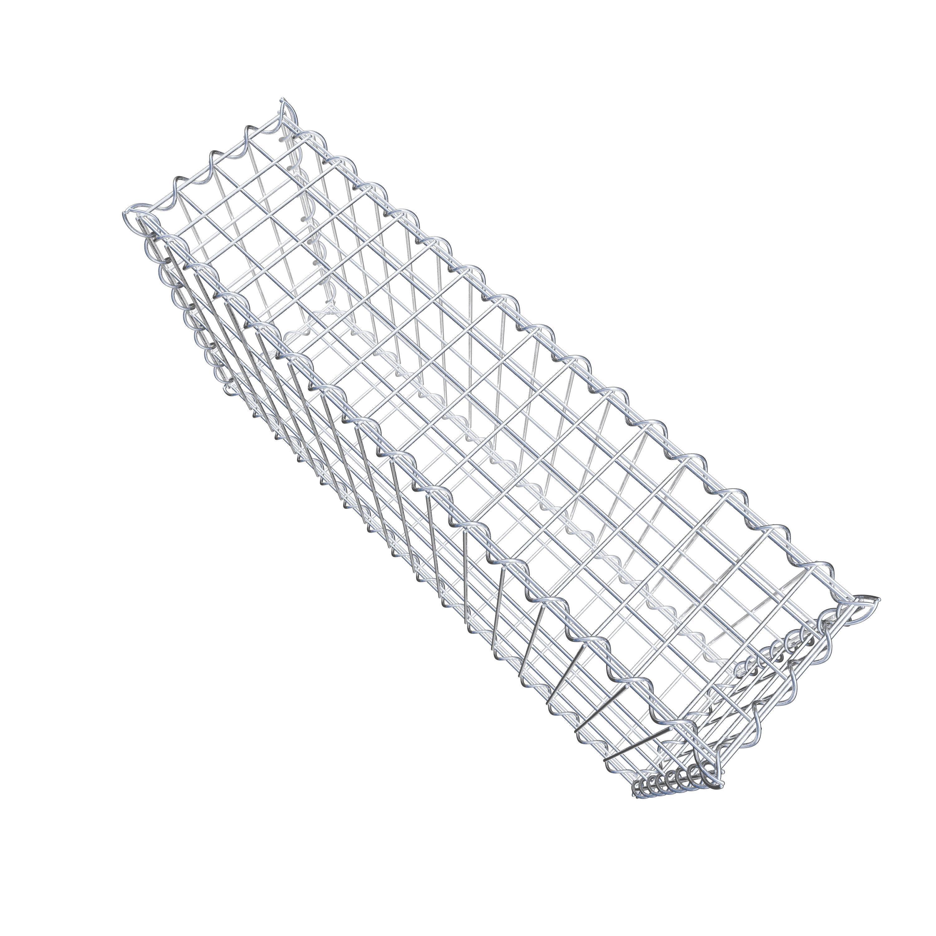 Gabion 80 cm x 40 cm x 20 cm (L x H x P), maille 5 cm x 10 cm, spirale