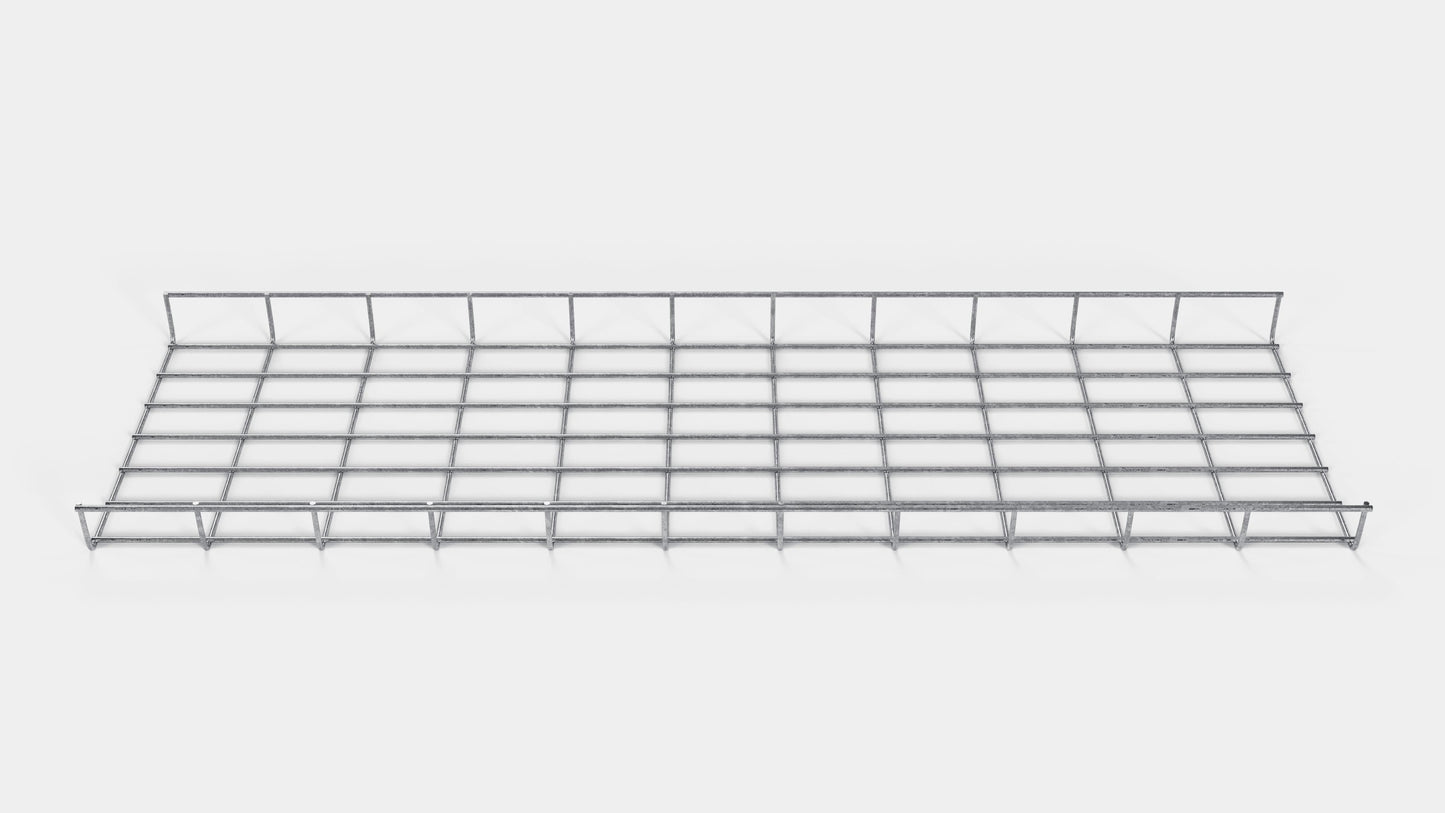 Kabelkanal Höhe 110 cm, Tiefe 5 cm, Maschenweite 5 x 10 cm
