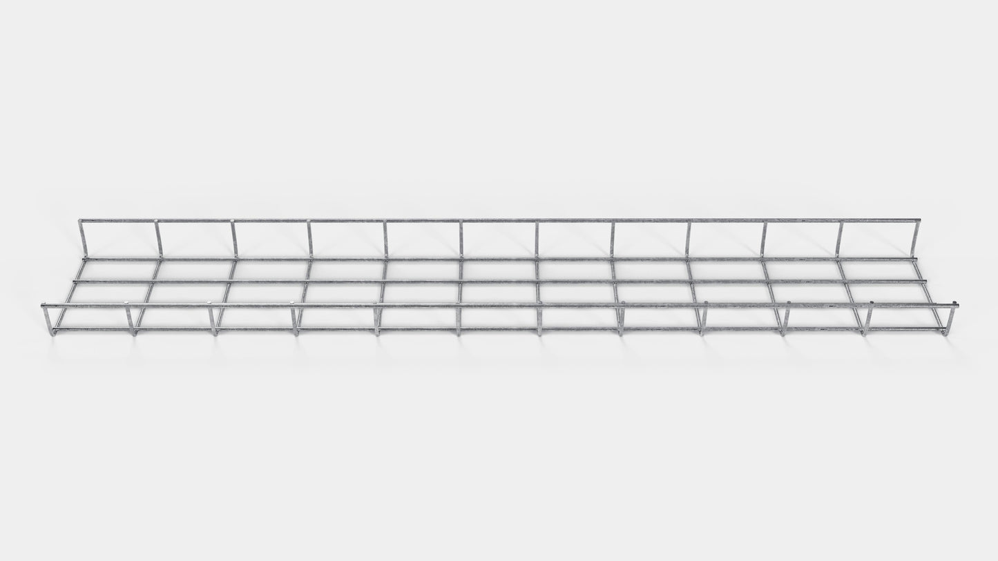Kabelkanal Höhe 110 cm, Tiefe 5 cm, Maschenweite 5 x 10 cm
