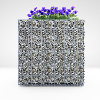 Raised bed square 100 cm x 100 cm x 60 cm (L x H x D), mesh size 5 x 5 cm, wall thickness 10 cm