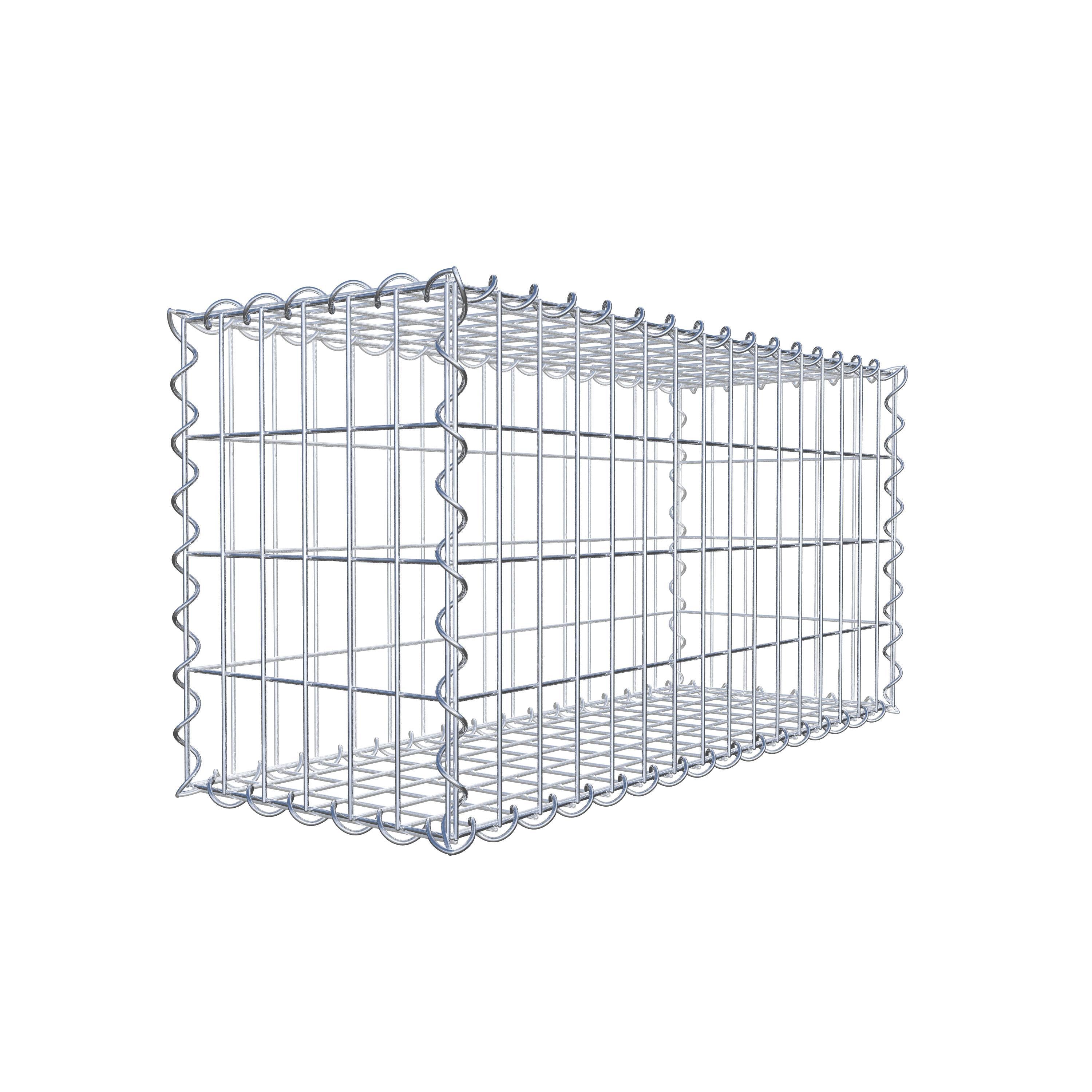 Gabion 80 cm x 40 cm x 30 cm (L x H x P), maille 5 cm x 10 cm, spirale