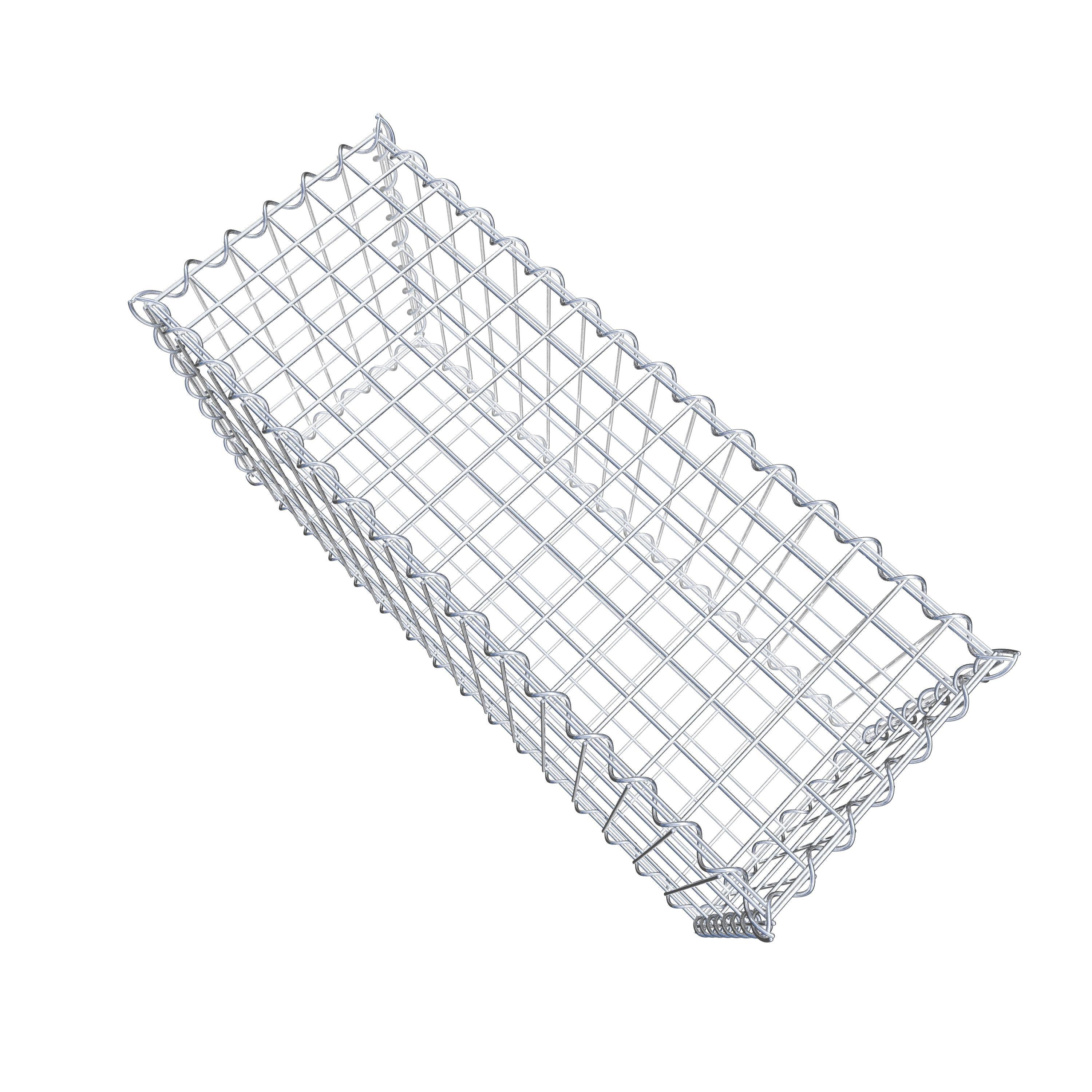 Gabion 80 cm x 40 cm x 30 cm (L x H x P), maille 5 cm x 10 cm, spirale