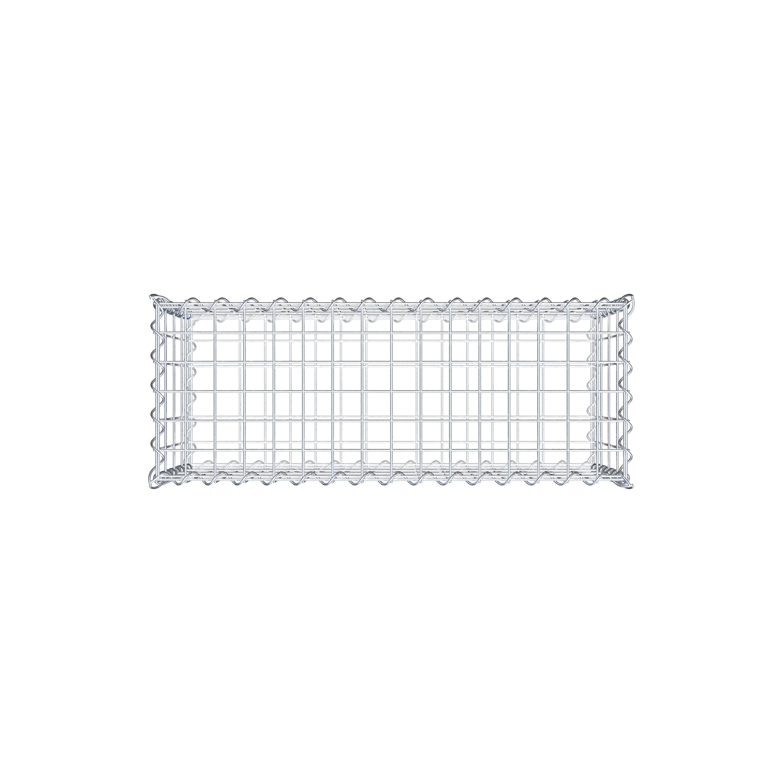 Gabion 80 cm x 40 cm x 30 cm (L x H x P), maille 5 cm x 10 cm, spirale