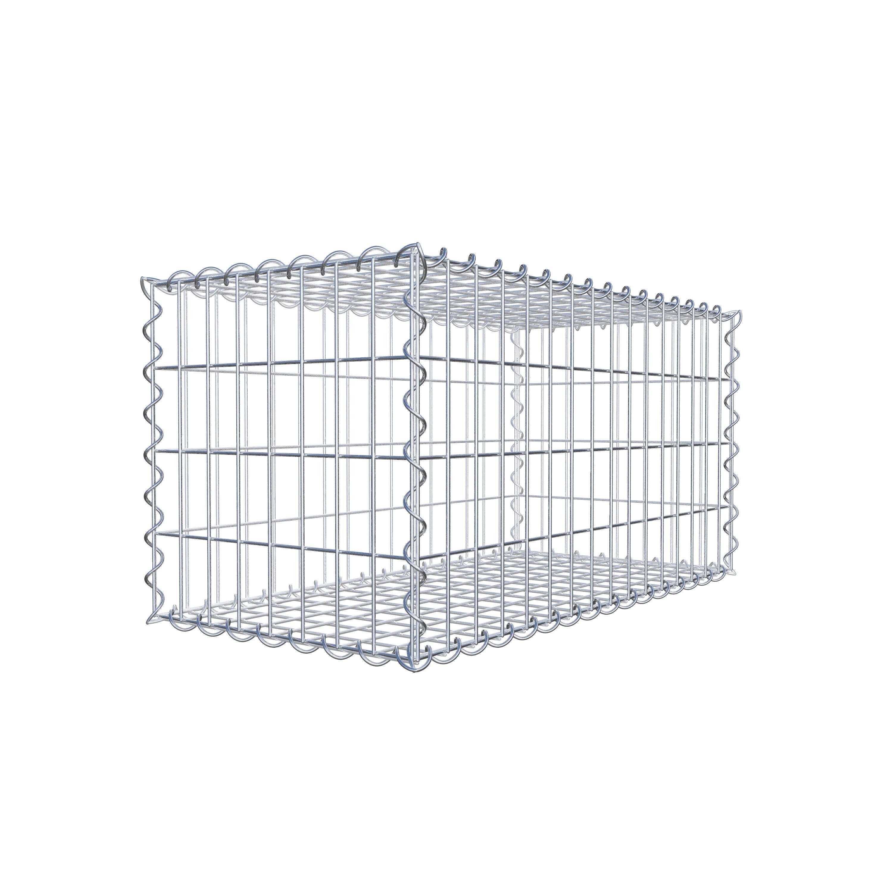 Gabion 80 cm x 40 cm x 40 cm (L x H x P), maille 5 cm x 10 cm, spirale