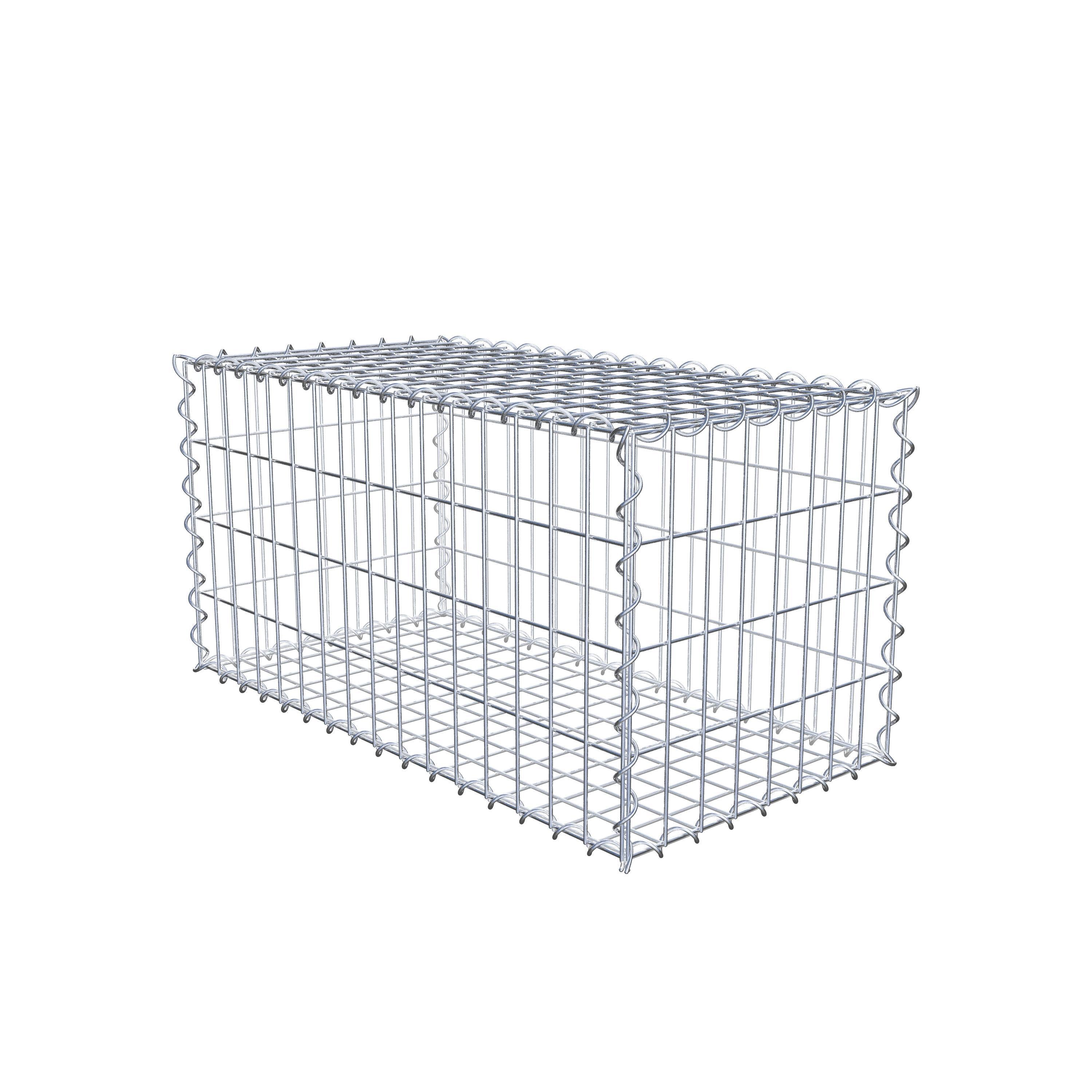 Gabion 80 cm x 40 cm x 40 cm (L x H x P), maille 5 cm x 10 cm, spirale