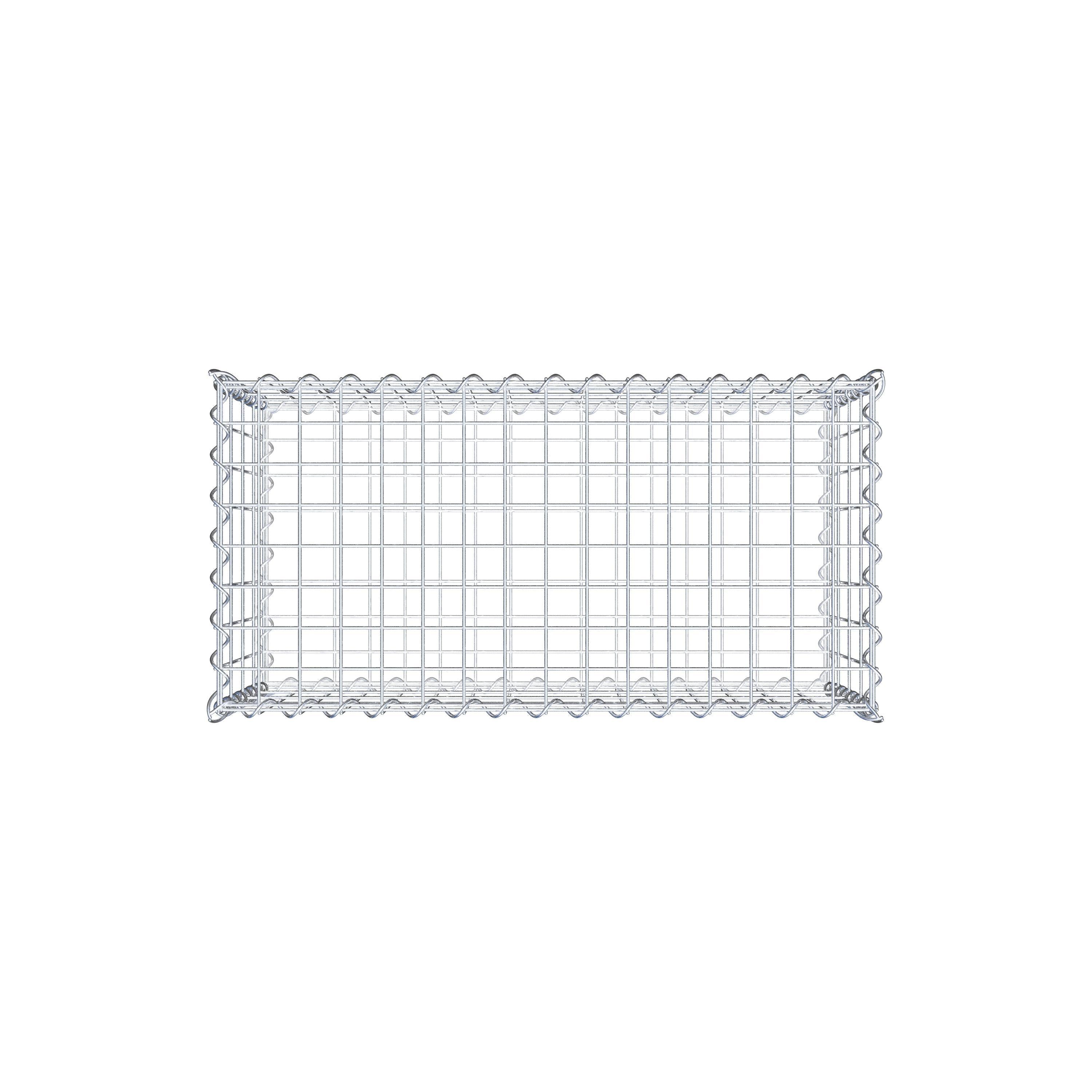 Gabion 80 cm x 40 cm x 40 cm (L x H x P), maille 5 cm x 10 cm, spirale