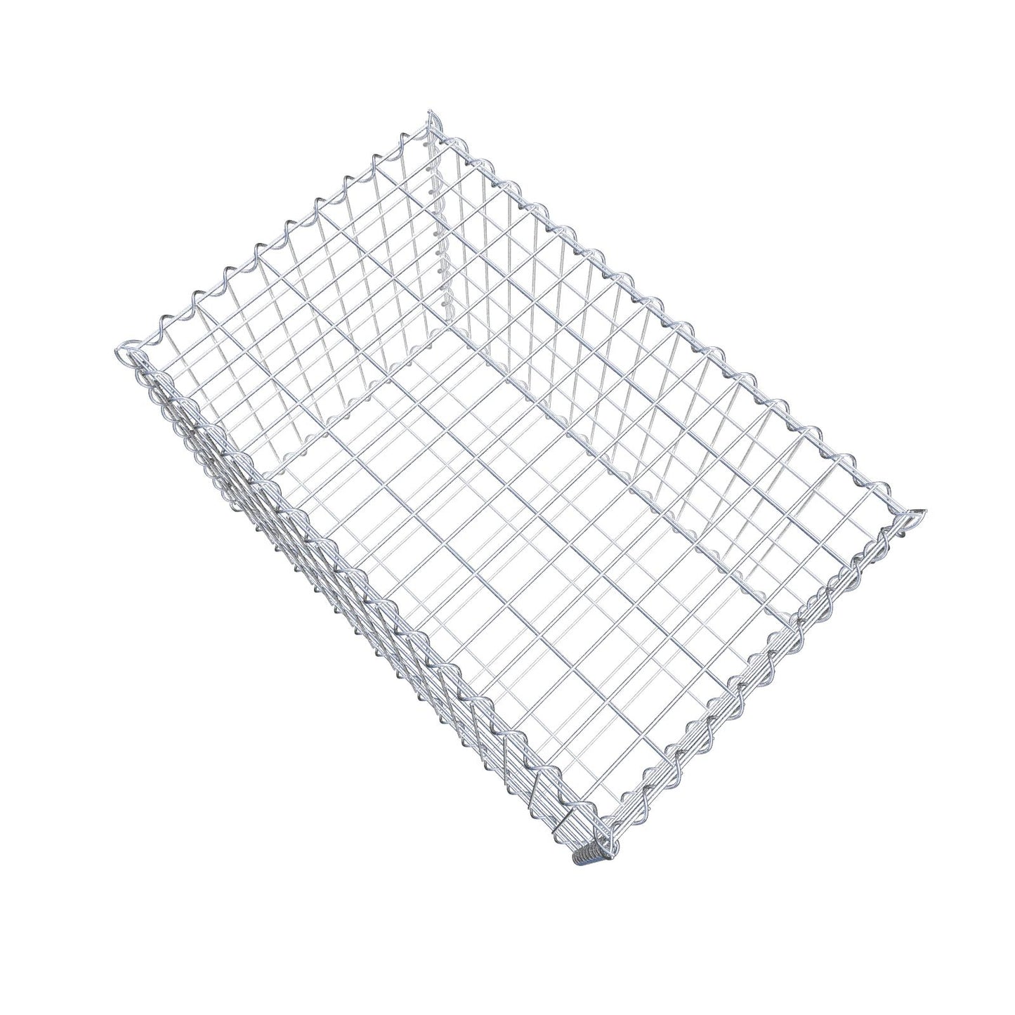 Gabion 80 cm x 50 cm x 50 cm (L x H x D), mesh size 5 cm x 10 cm, spiral