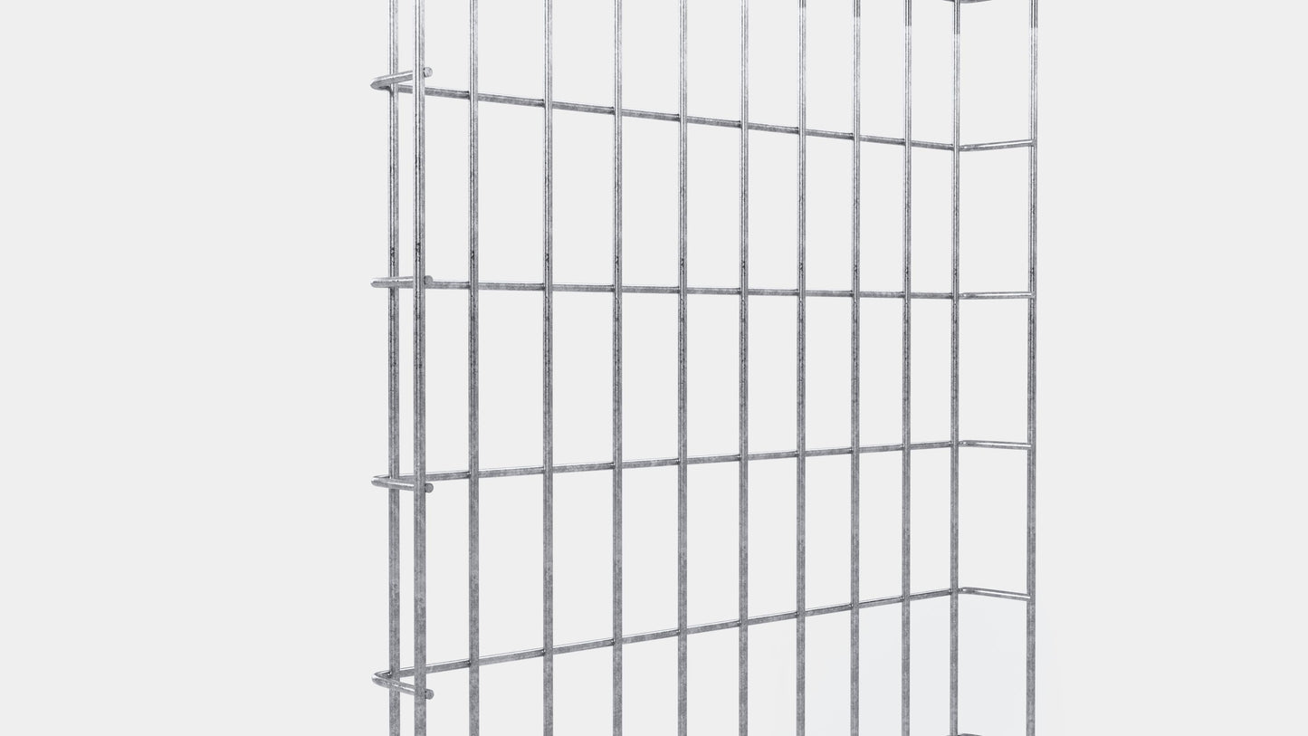 Rankgitter Höhe 110 cm, Tiefe 5 cm, Maschenweite 5 x 10 cm