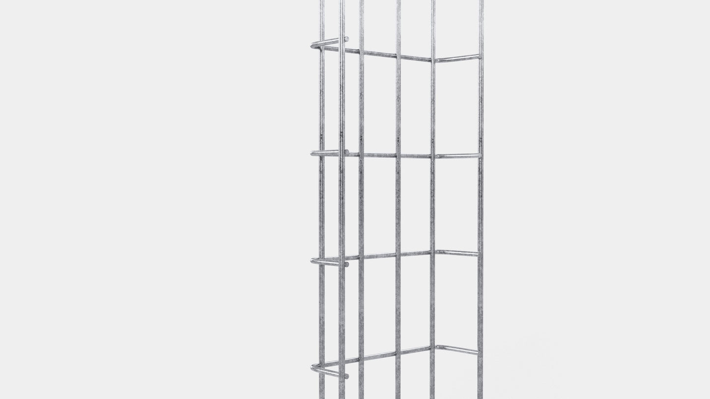 Kabelkanal Höhe 110 cm, Tiefe 5 cm, Maschenweite 5 x 10 cm