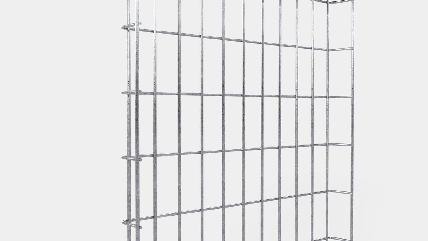 Kabelkanal Höhe 110 cm, Tiefe 5 cm, Maschenweite 5 x 10 cm