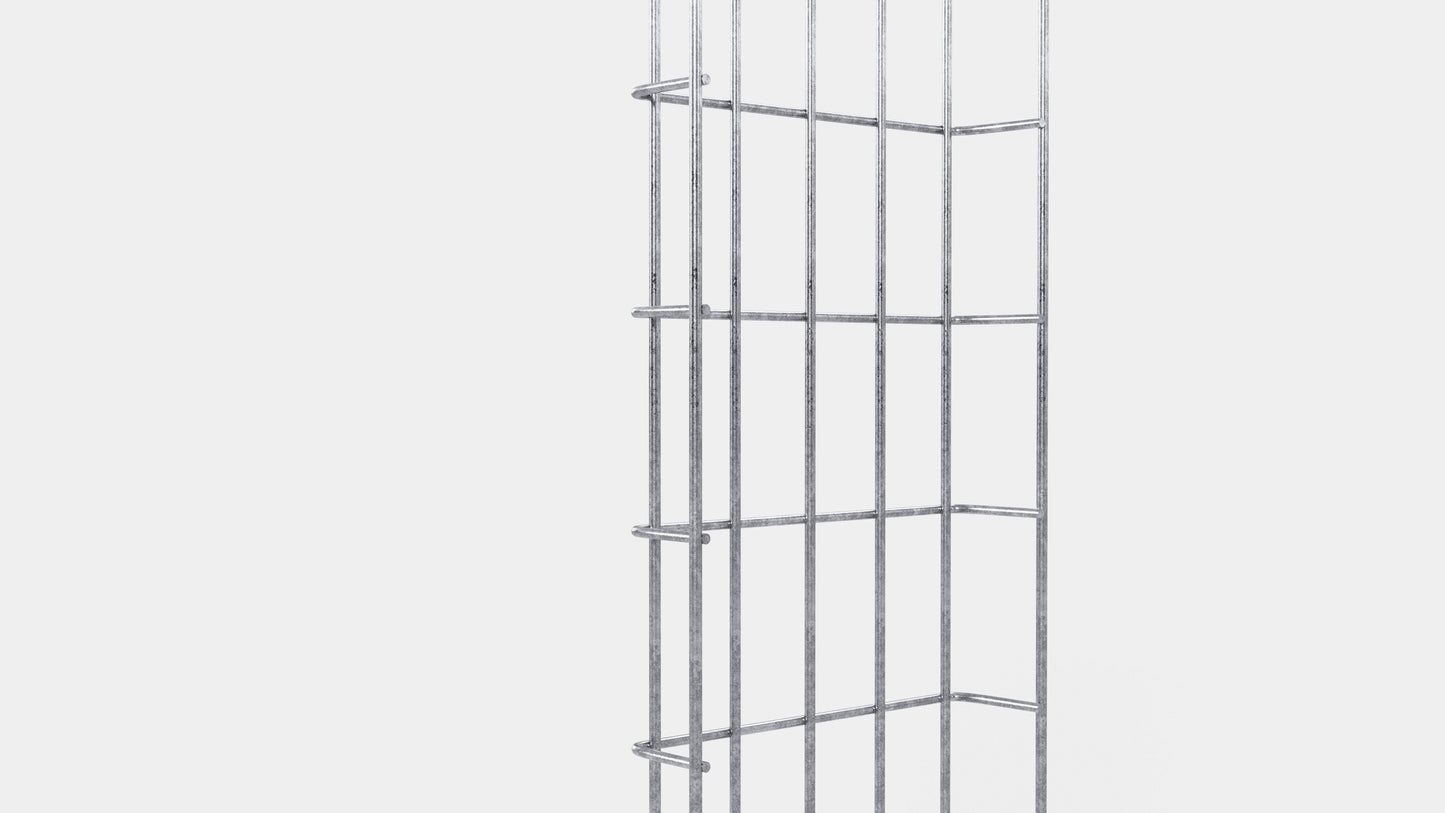 Kabelkanal Höhe 110 cm, Tiefe 5 cm, Maschenweite 5 x 10 cm