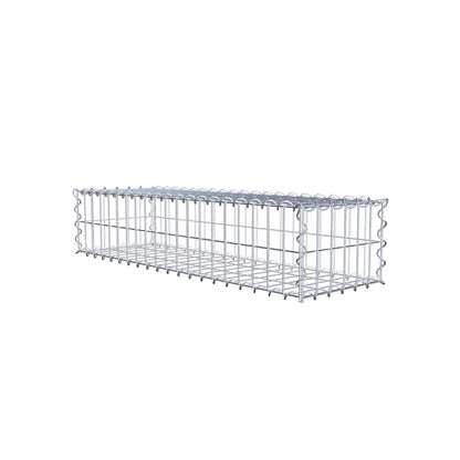 Gavión 100 cm x 20 cm x 30 cm (largo x alto x fondo), malla 5 cm x 10 cm, en espiral