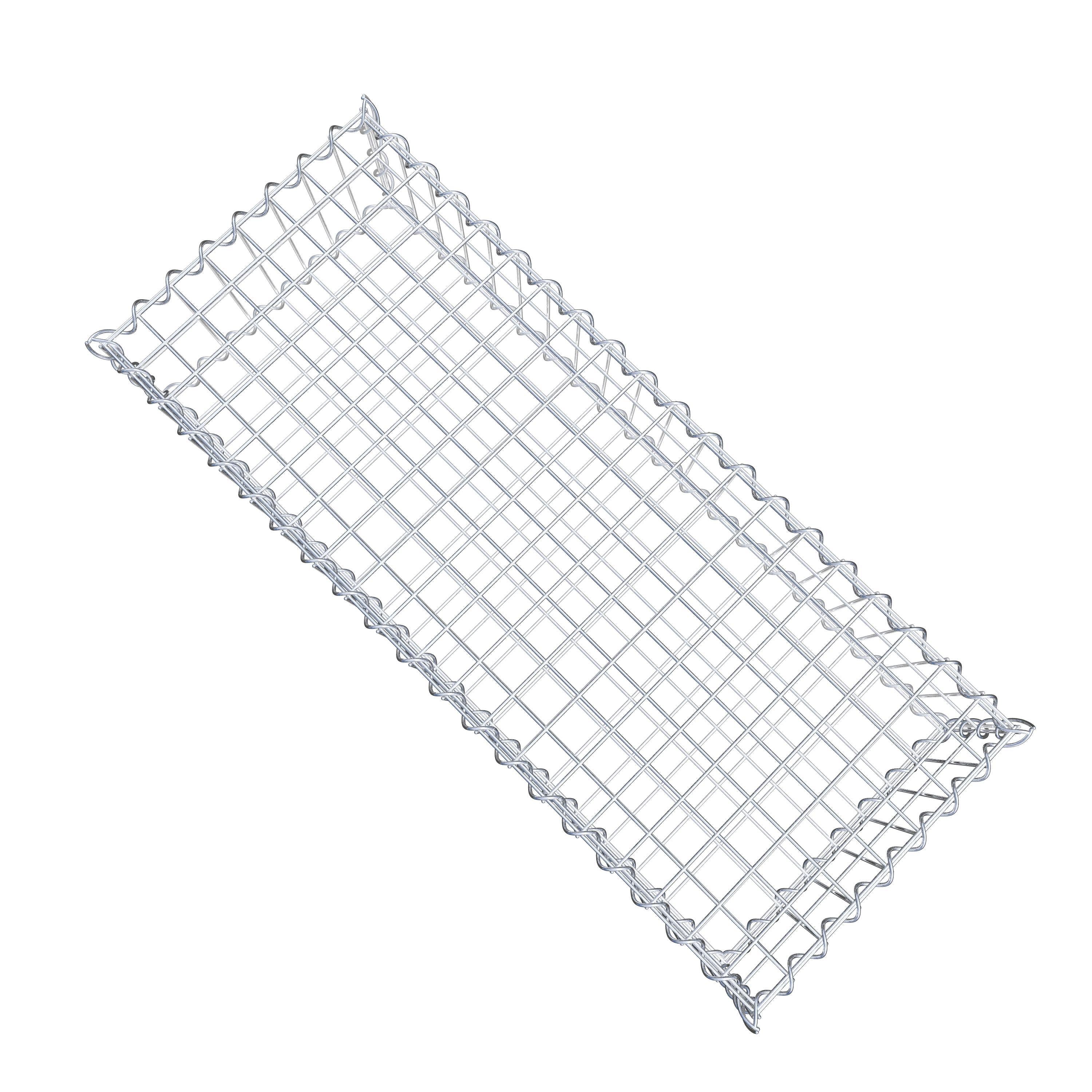 Gabion 100 cm x 20 cm x 40 cm (L x H x P), maille 5 cm x 10 cm, spirale