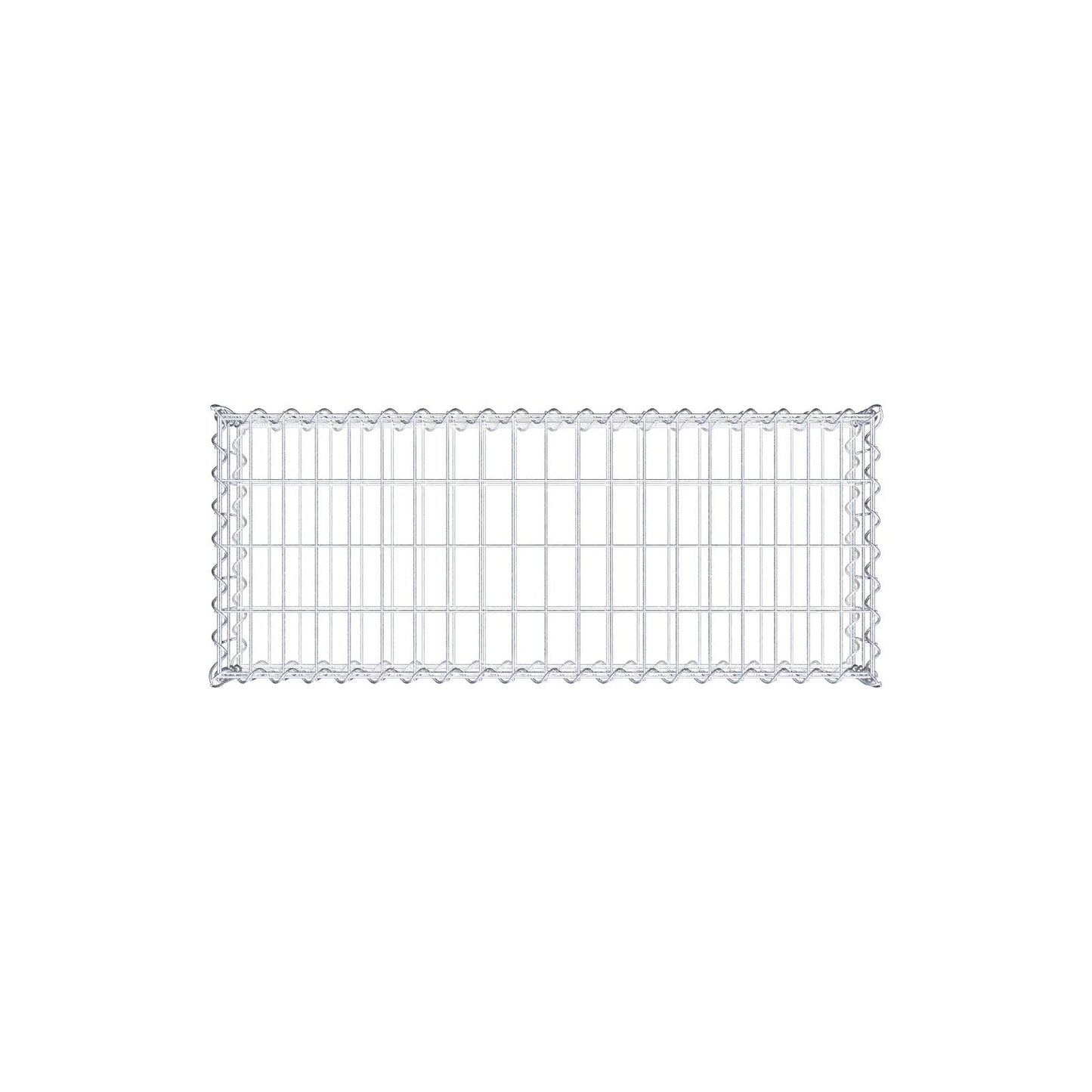 Gabbione 100 cm x 20 cm x 40 cm (L x H x P), maglia 5 cm x 10 cm, spirale