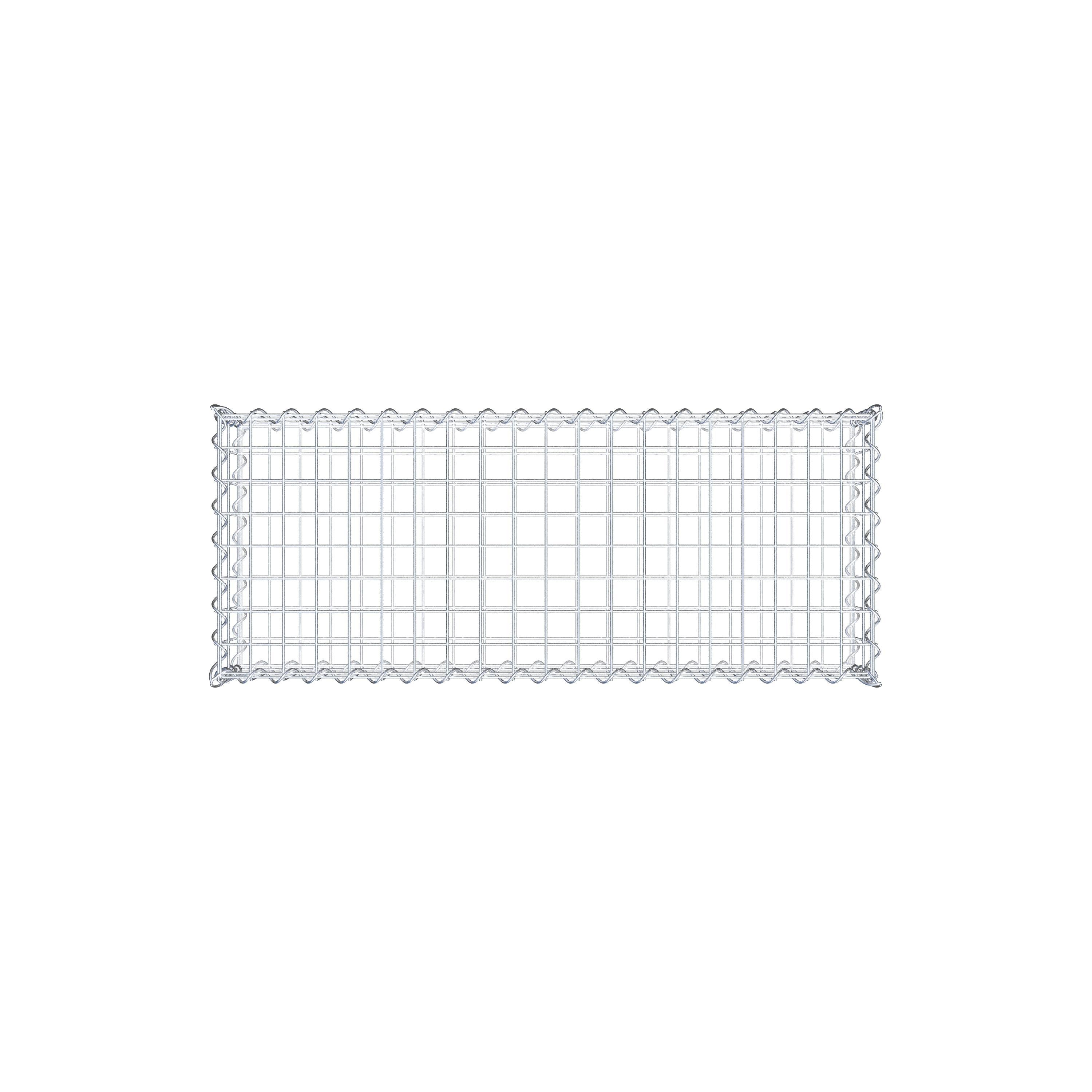 Gabion 100 cm x 20 cm x 40 cm (L x H x P), maille 5 cm x 10 cm, spirale