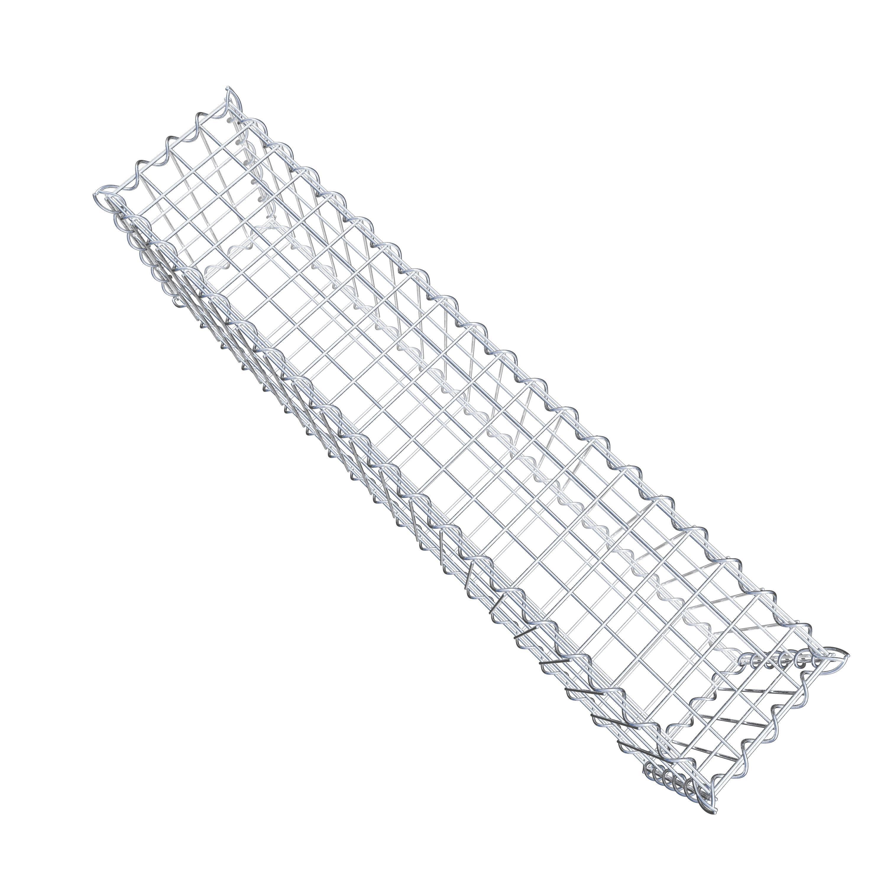 Gabion 100 cm x 30 cm x 20 cm (L x H x P), maille 5 cm x 10 cm, spirale